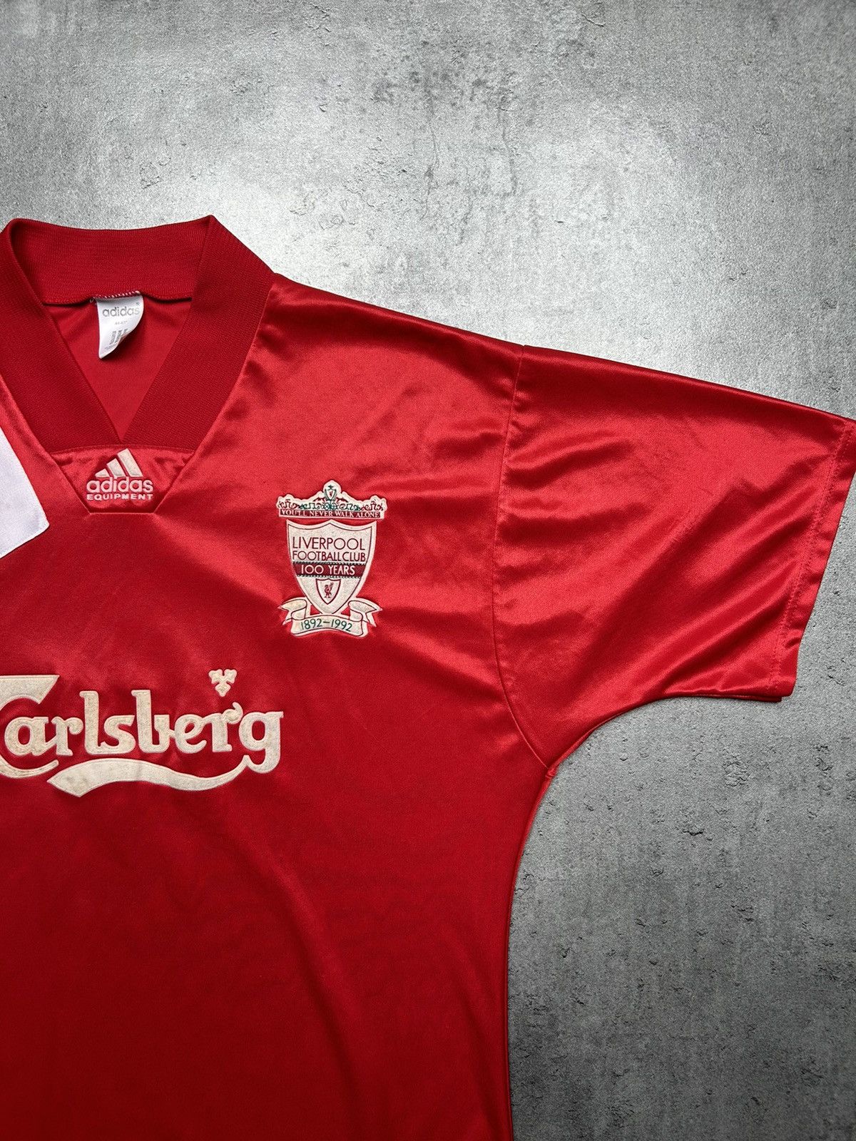 Adidas Vintage Liverpool 1992-93 Home Shirt Adidas Carlsberg Size US L / EU 52-54 / 3 - 2 Thumbnail