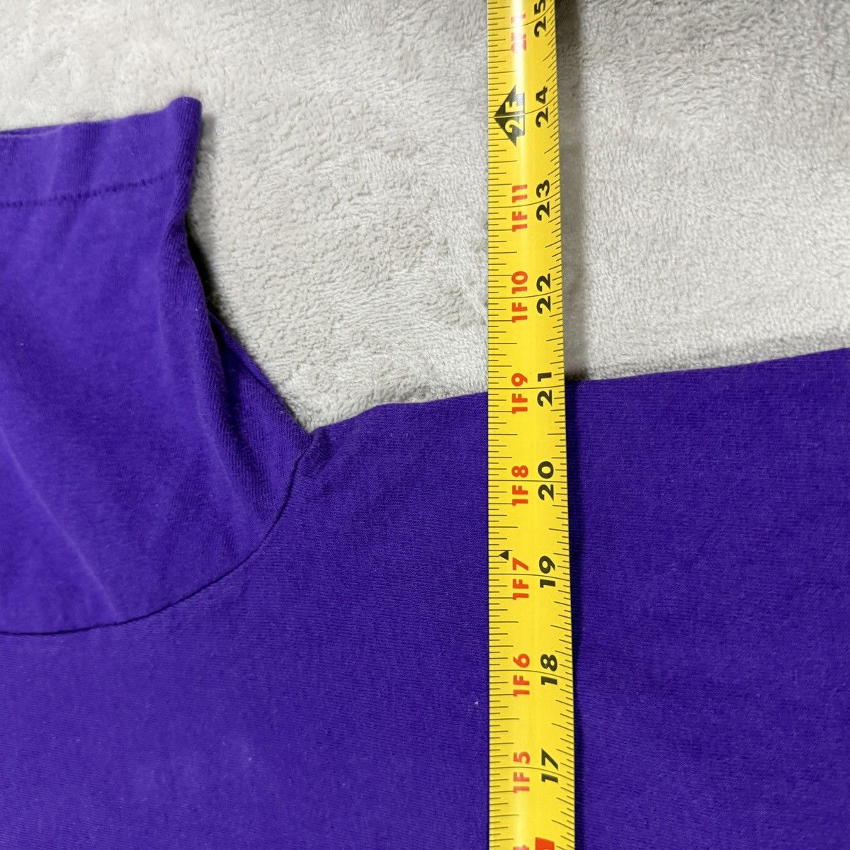 Fruit Of The Loom Vintage Fruit Of The Loom Purple T-Shirt Mens Large Size US L / EU 52-54 / 3 - 7 Thumbnail