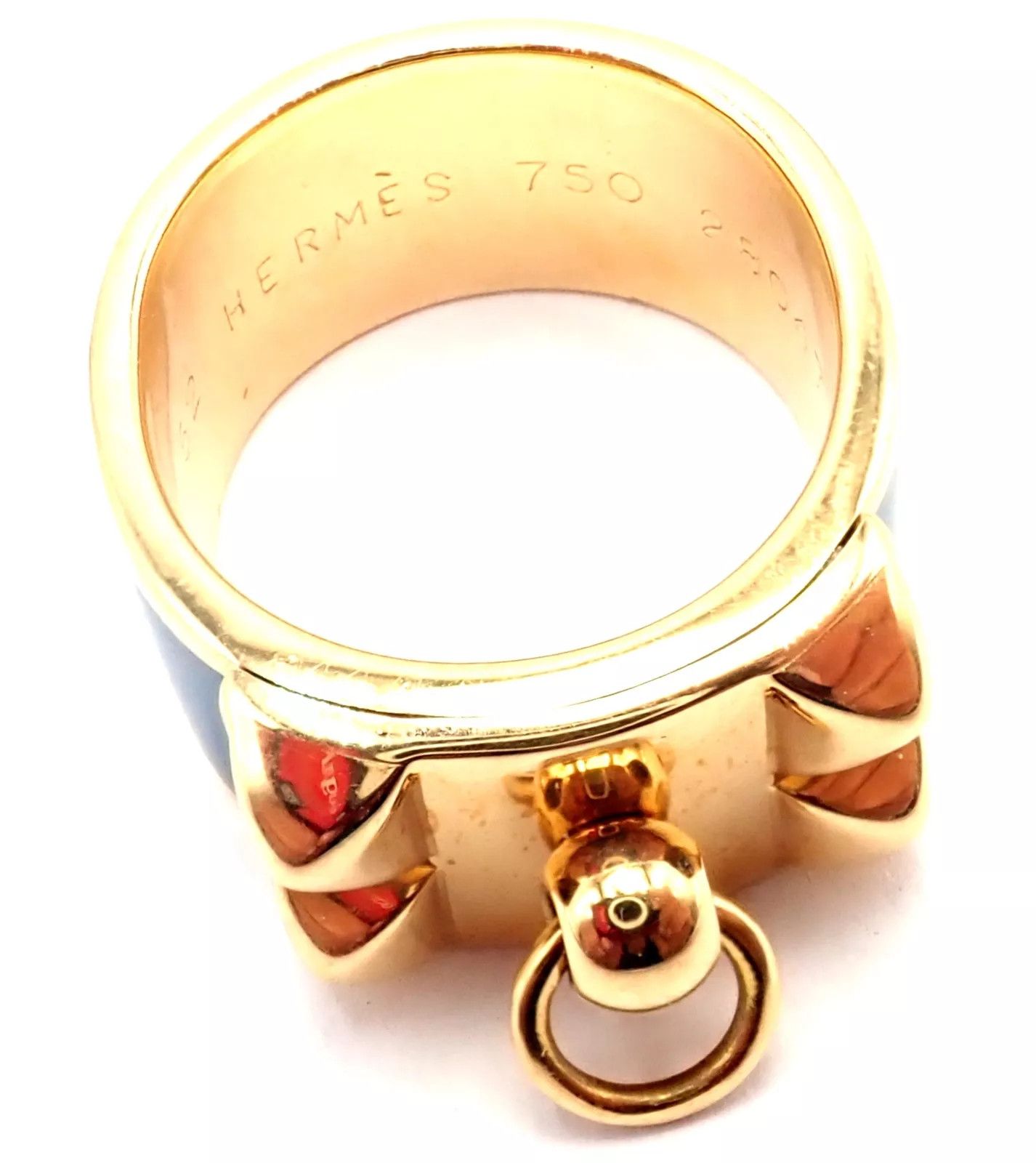 Hermes Hermes Collier de Chien 18K Enamel Band Ring Size 6 Size ONE SIZE - 8 Thumbnail