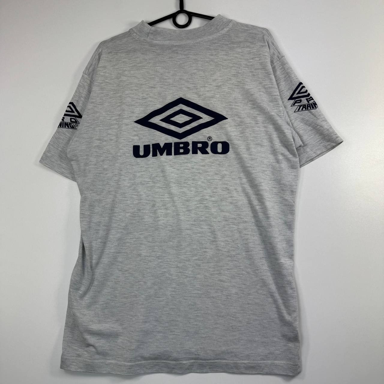Umbro Umbro Spell Out T-Shirt Grey Logo Tee Mens Size L Size US L / EU 52-54 / 3 - 6 Thumbnail