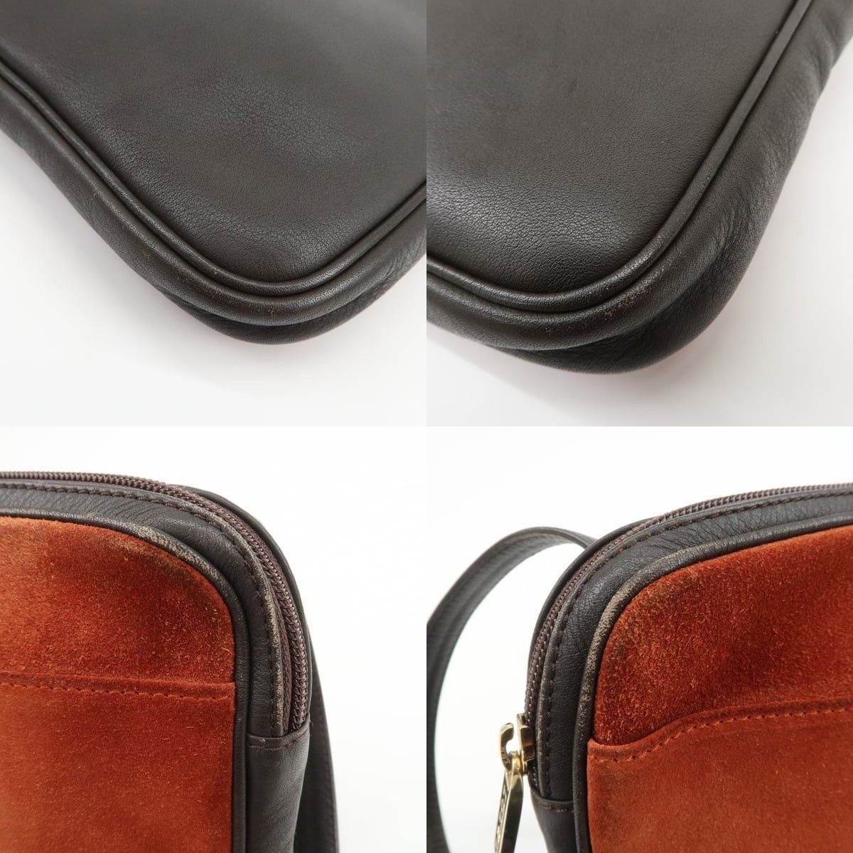Loewe Loewe Anagram Suede Crossbody Bag Brown Size ONE SIZE - 5 Thumbnail