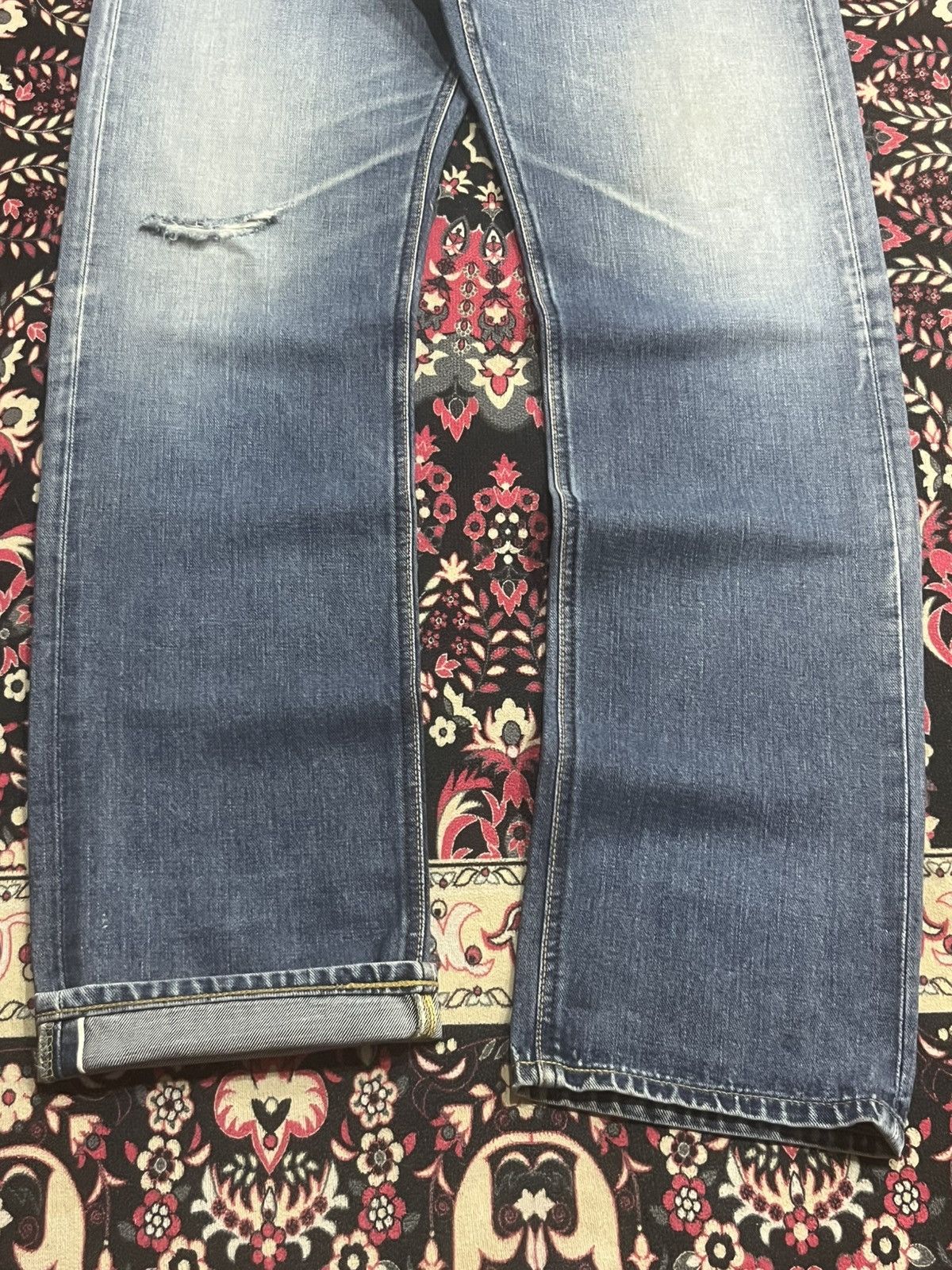 Vintage Vintage Lee Rider Union Made Sanforized Half Selvedge Jeans Size US 34 / EU 50 - 12 Thumbnail