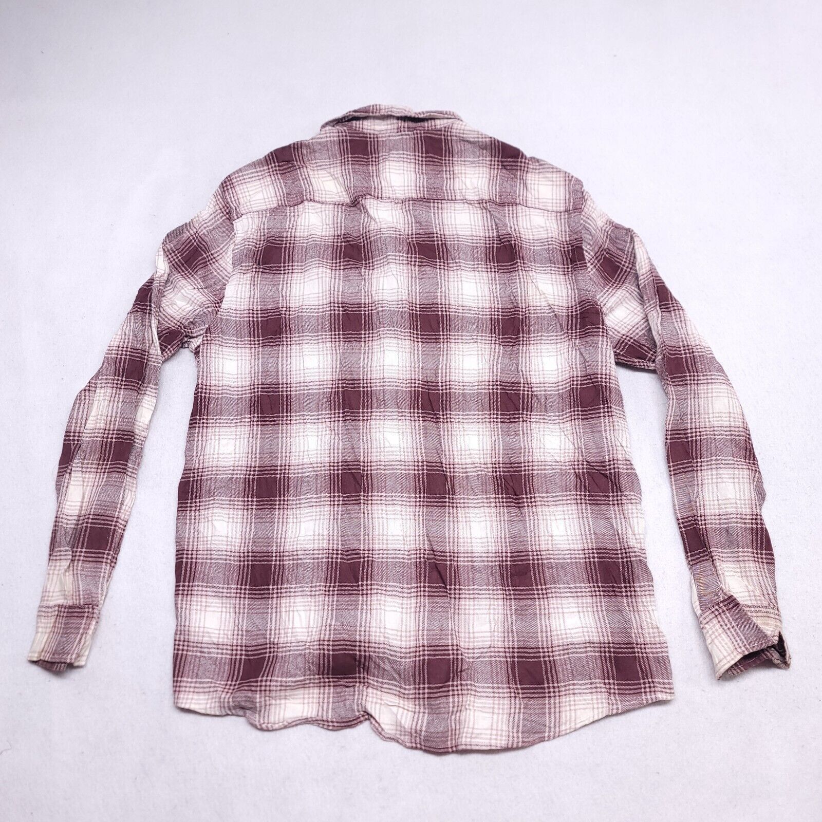 H&M H&M Tartan Flannel Button Up Shirt Mens Size L Maroon White Size US L / EU 52-54 / 3 - 10 Thumbnail