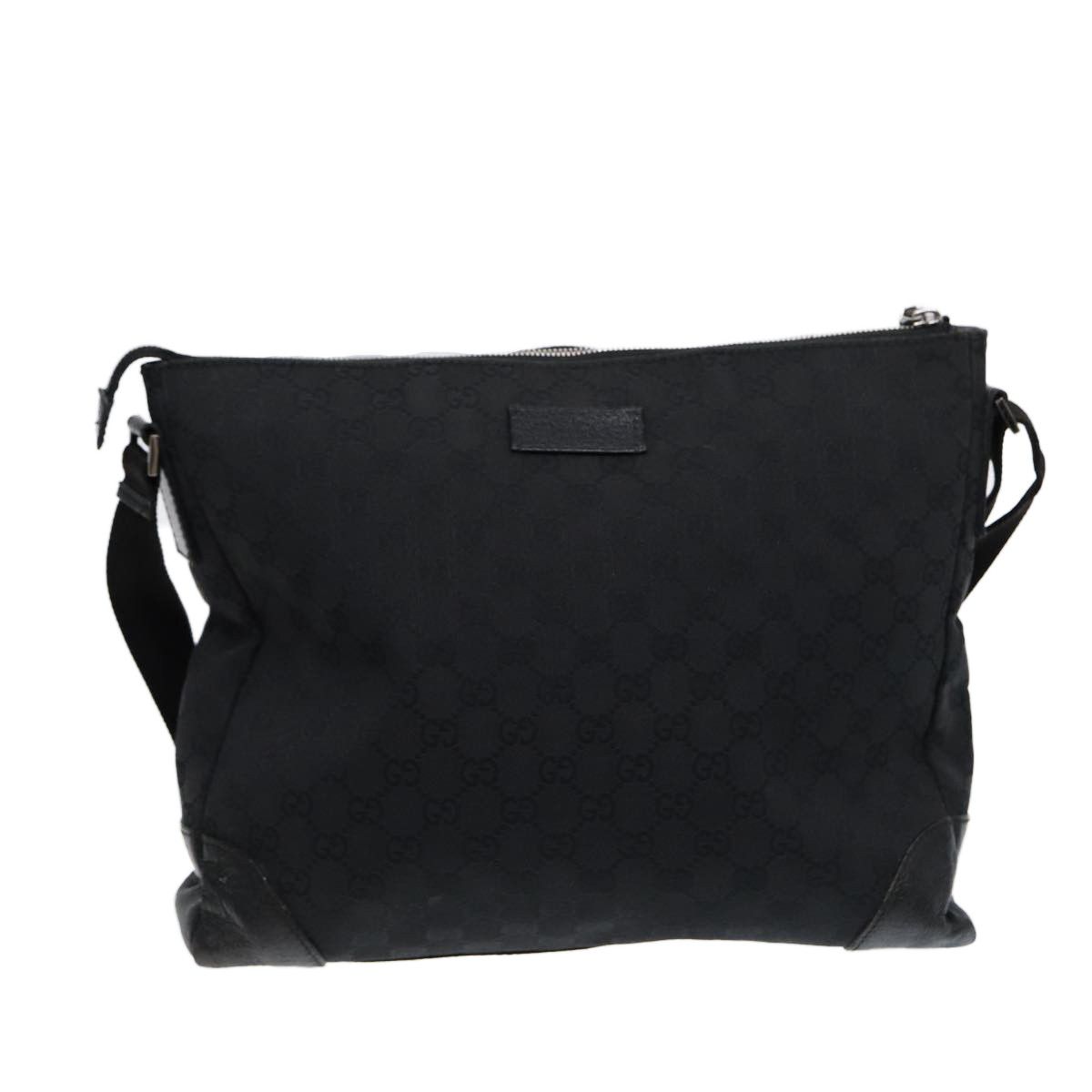 Gucci Gg Canvas Black Canvas Shoulder Bag (Pre-Owned) Size ONE SIZE - 1 Thumbnail