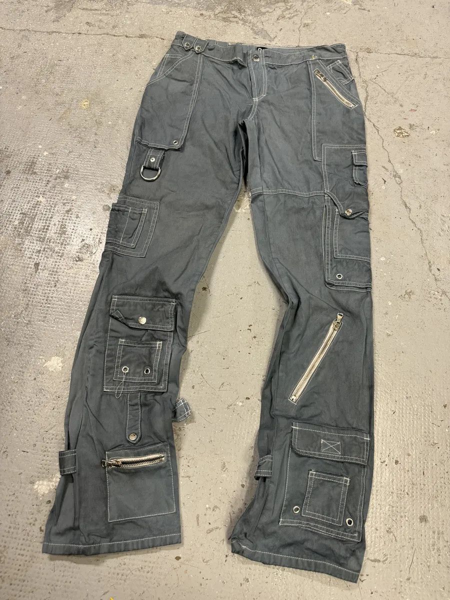 Dolce & Gabbana SS2003 Dolce & Gabbana Grey Army Multi Zips Bondage Pants Size US 30 / EU 46 - 8 Thumbnail