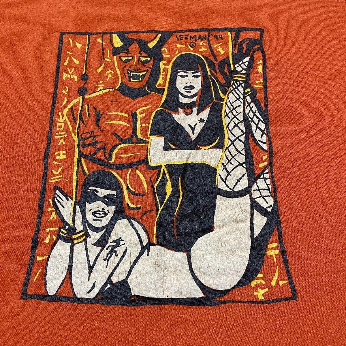 Vintage Vintage 1994 Anna Sui x Spike Lee Joeyseeman Art T-shirt Size US L / EU 52-54 / 3 - 2 Thumbnail