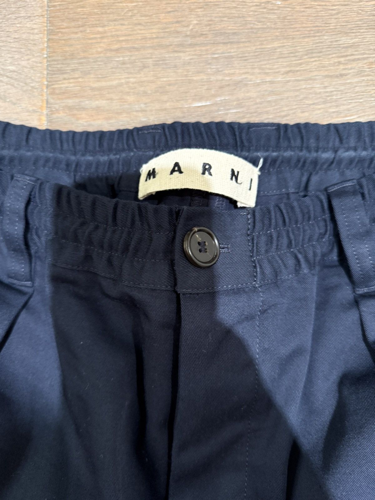 Marni Marni Navy Trousers Size US 36 / EU 52 - 2 Thumbnail