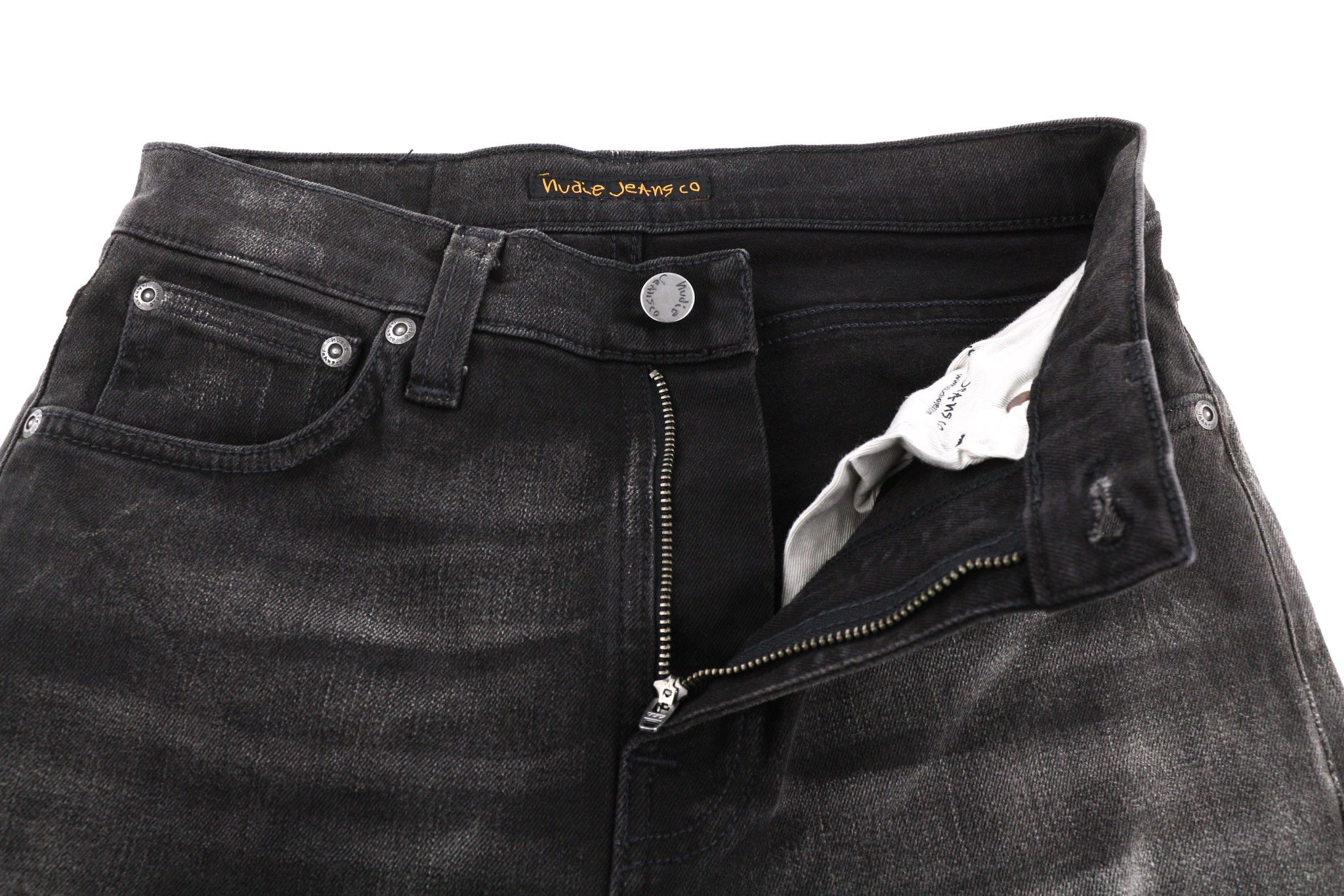 Nudie Jeans PIPE LED W28/L32 Grey Marble Organic Skinny Zip 81920 Size US 28 / EU 44 - 4 Thumbnail