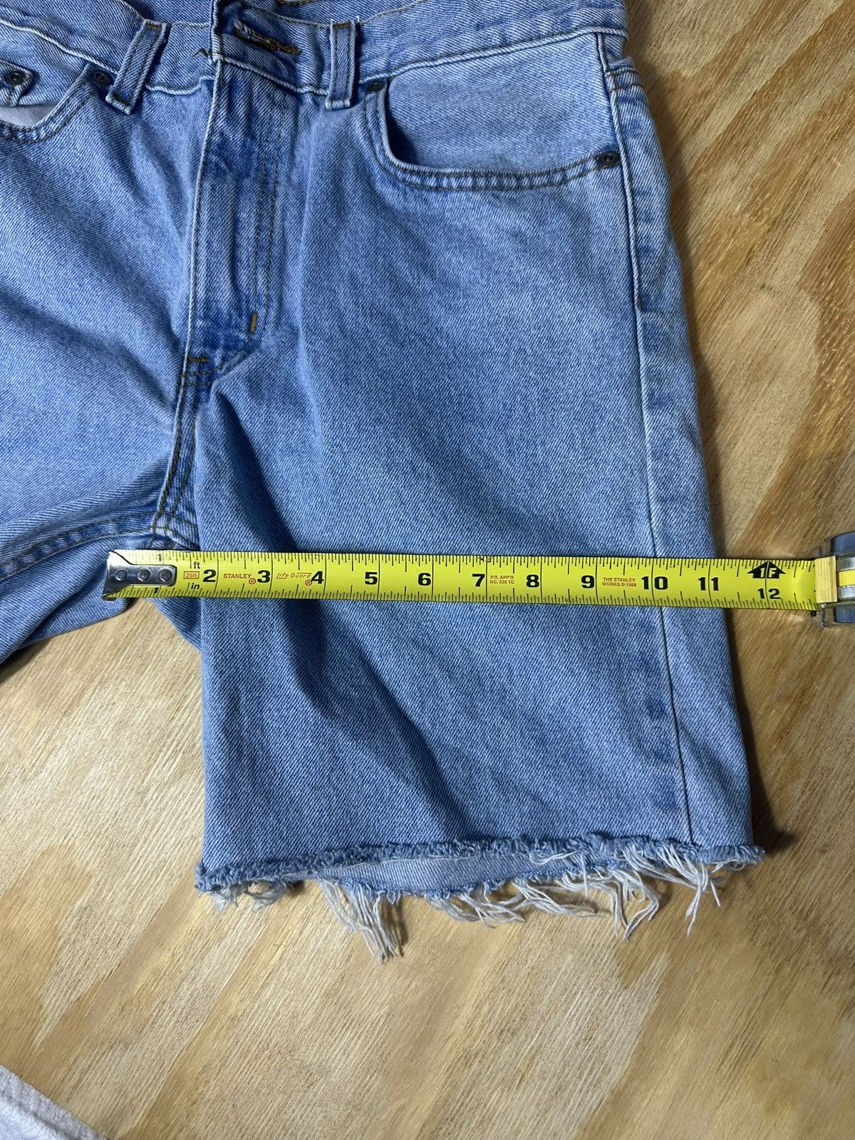 Other Vintage Raw Hem Denim Shorts Light Wash Cutoff Size 30 Jorts Size US 30 / EU 46 - 6 Thumbnail