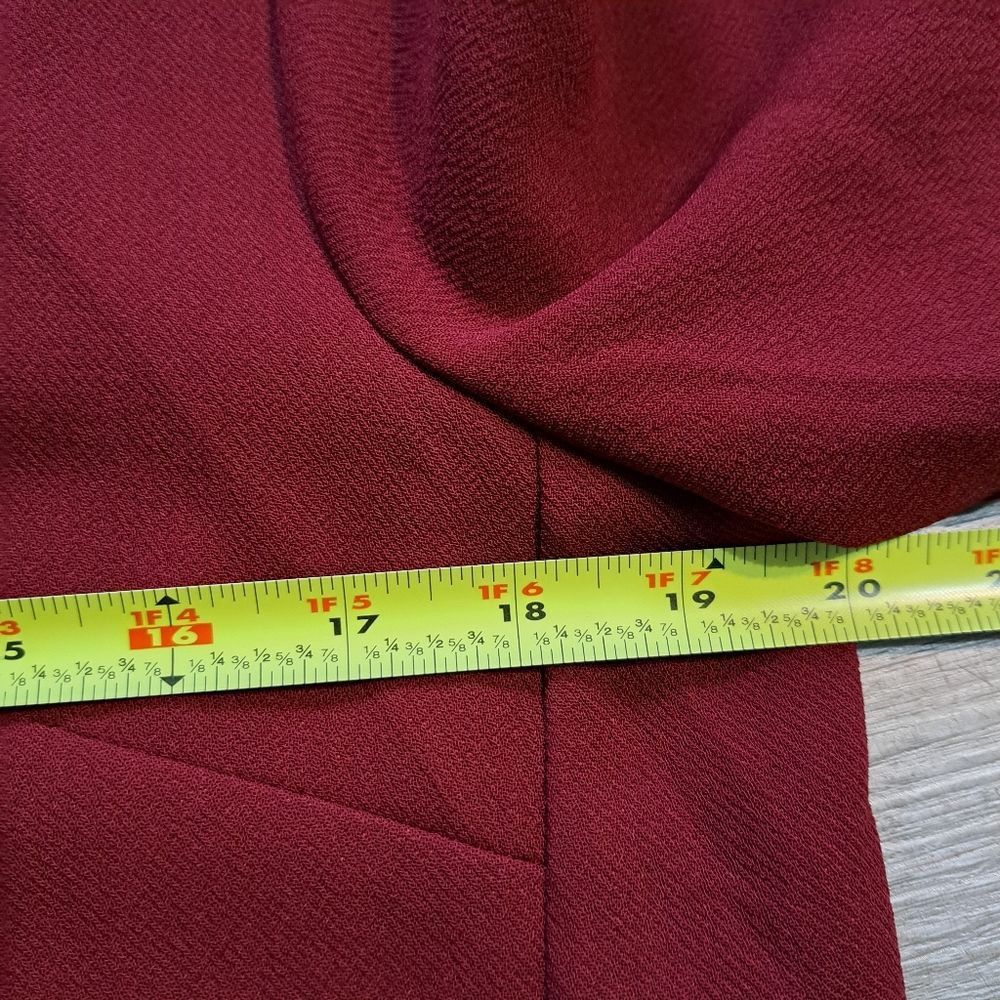 Other Muse Casual Sheath Solid Dress Size 12 Burgundy Size XL / US 12-14 / IT 48-50 - 7 Thumbnail