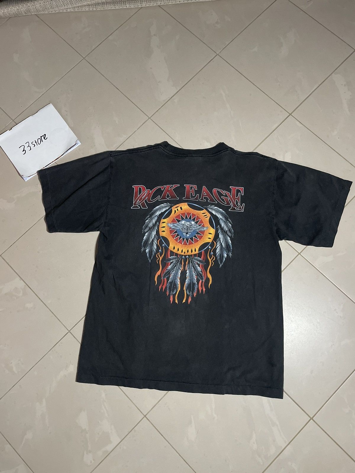 Band Tees 1998 Rock Eagle vintage tee t-shirt Size US L / EU 52-54 / 3 - 5 Thumbnail