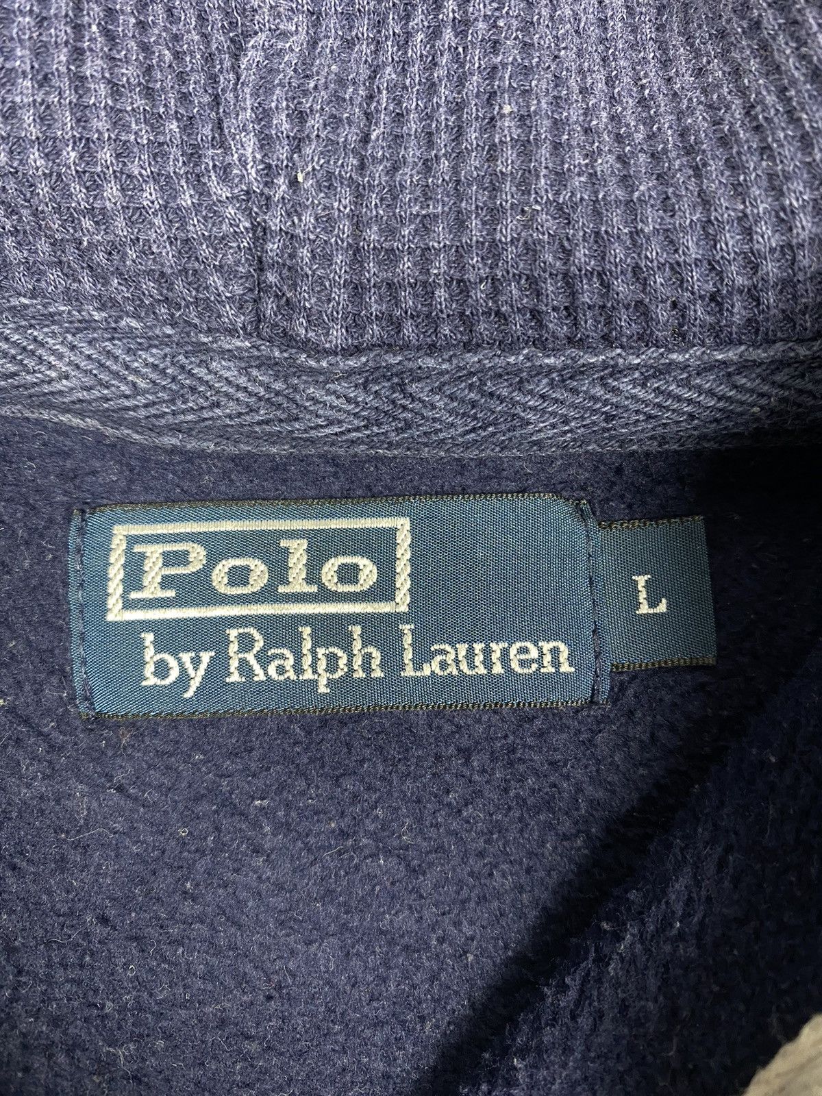 Polo Ralph Lauren Vintage 90s Polo Ralph Lauren Faded Blue Rugby Hoodie Size US L / EU 52-54 / 3 - 11 Thumbnail
