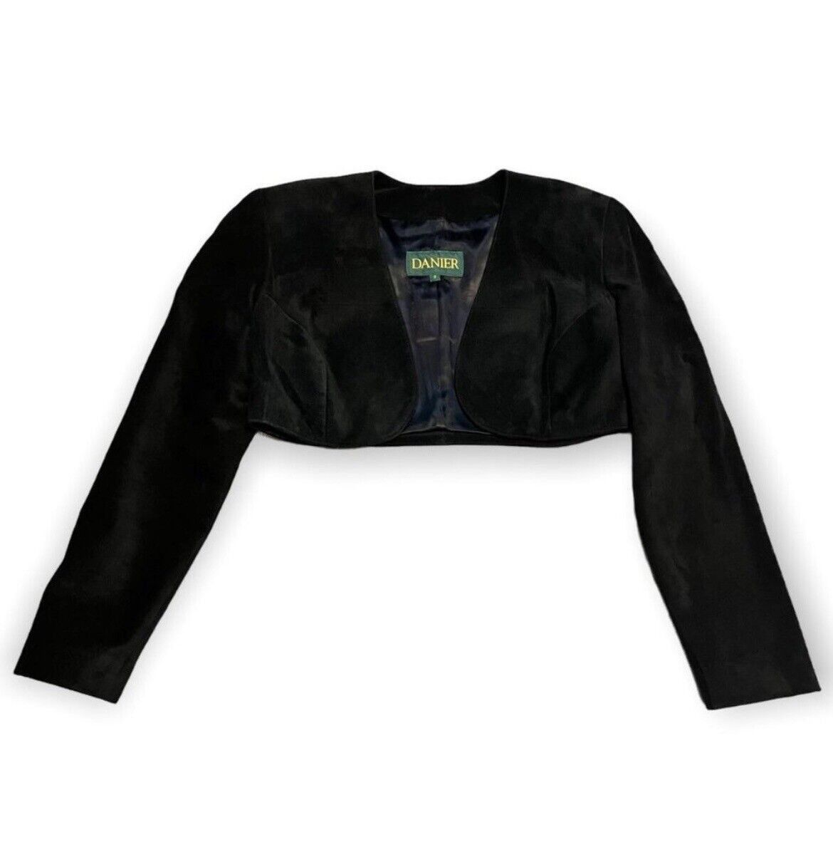 Danier × Leather × Vintage Danier Vintage 90s SUEDE LEATHER Black 2-pc Pants & Jacket Size XS / US 0-2 / IT 36-38 - 4 Thumbnail