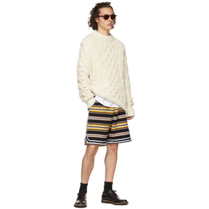 John Elliott o1mle0225 Cotton Jacquard Drawstring Short Size US 30 / EU 46 - 6 Thumbnail