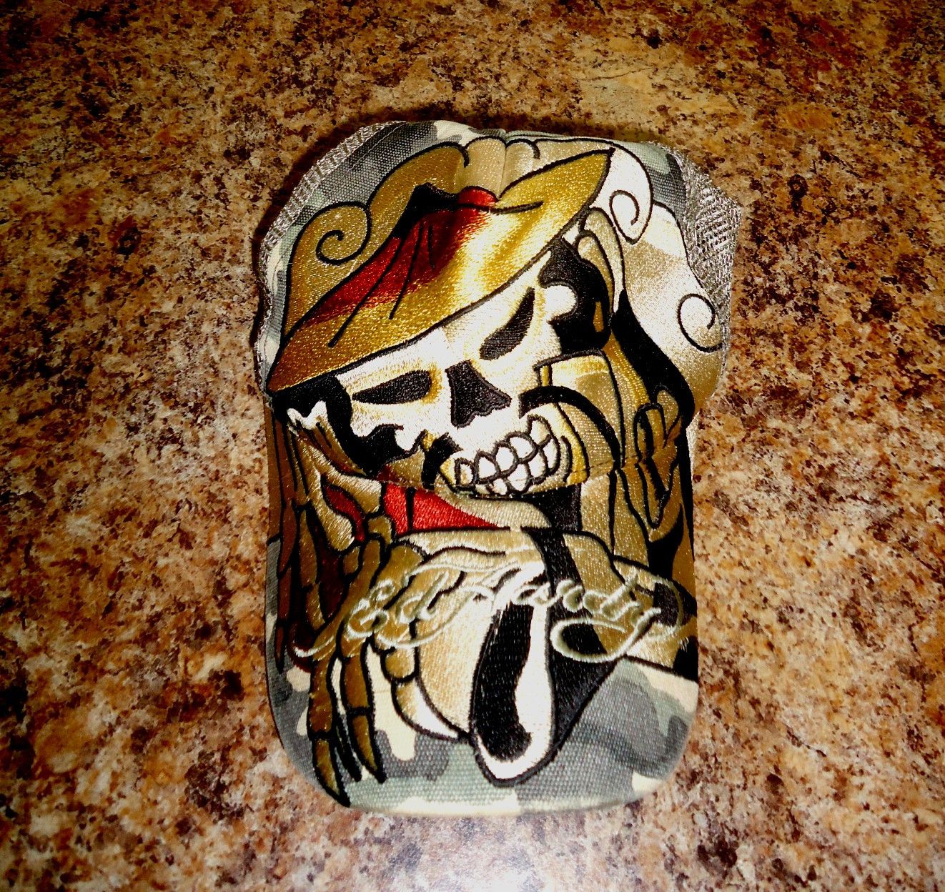 Ed Hardy × Vintage Super Rare Asian Skeleton Ed Hardy Cap, OS great condition Size ONE SIZE - 1 Thumbnail