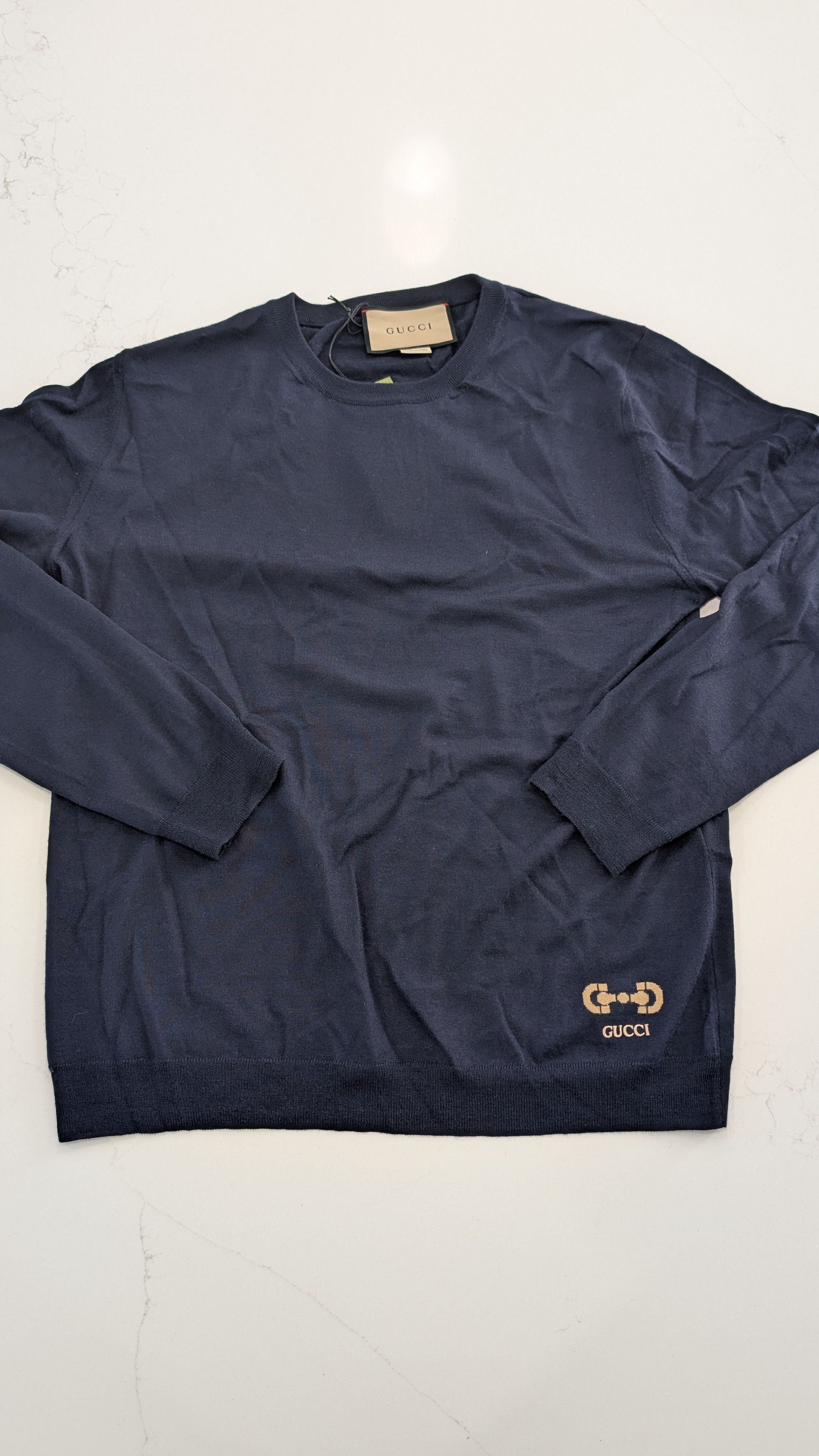 Gucci Gucci Wool Sweater Shirt Horsebit Intarsia Jumper Pullover Size US S / EU 44-46 / 1 - 1 Thumbnail