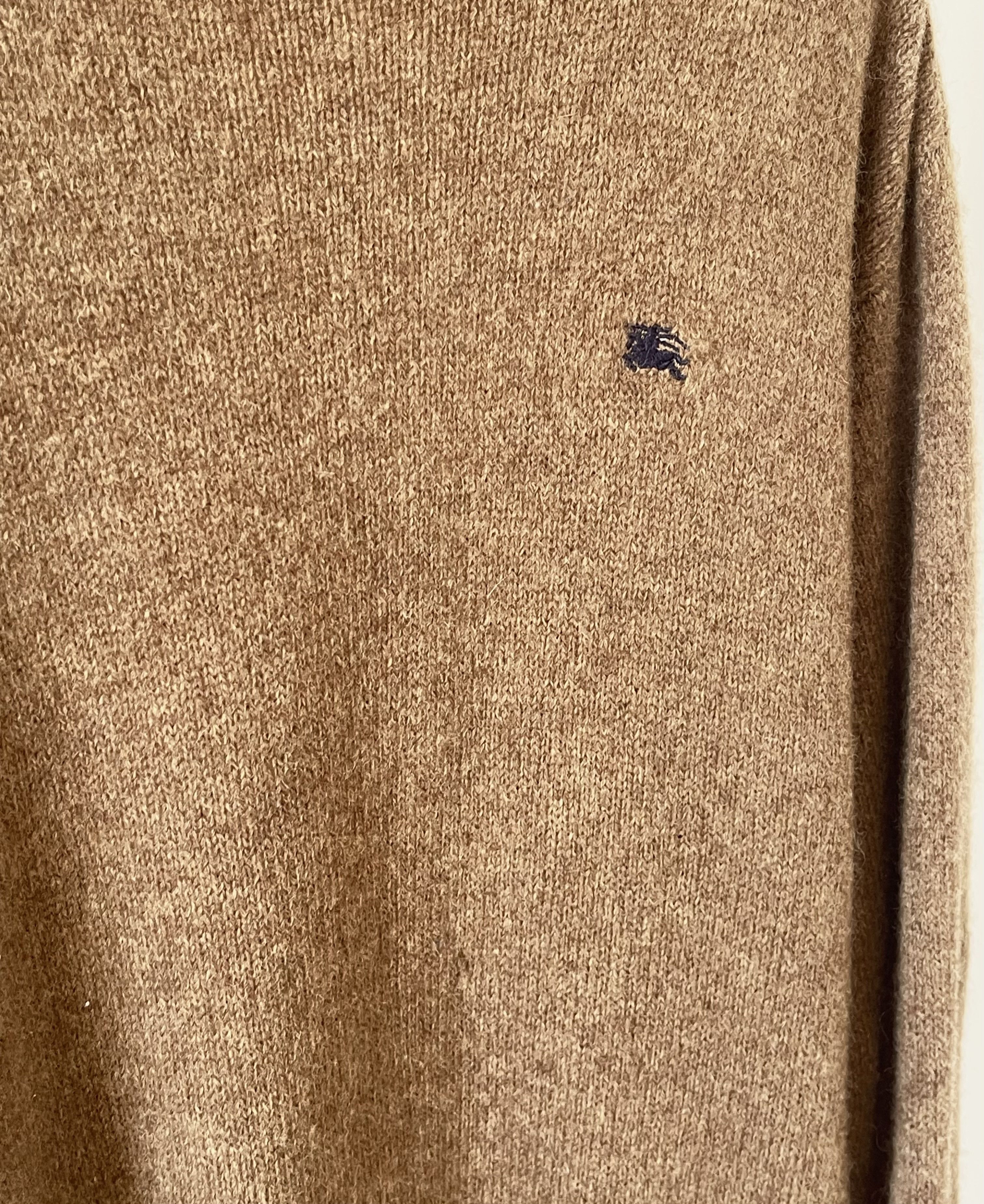 Burberry 🔥Burberry knitted heavy wool jumper sweater camel size M Size US M / EU 48-50 / 2 - 2 Thumbnail