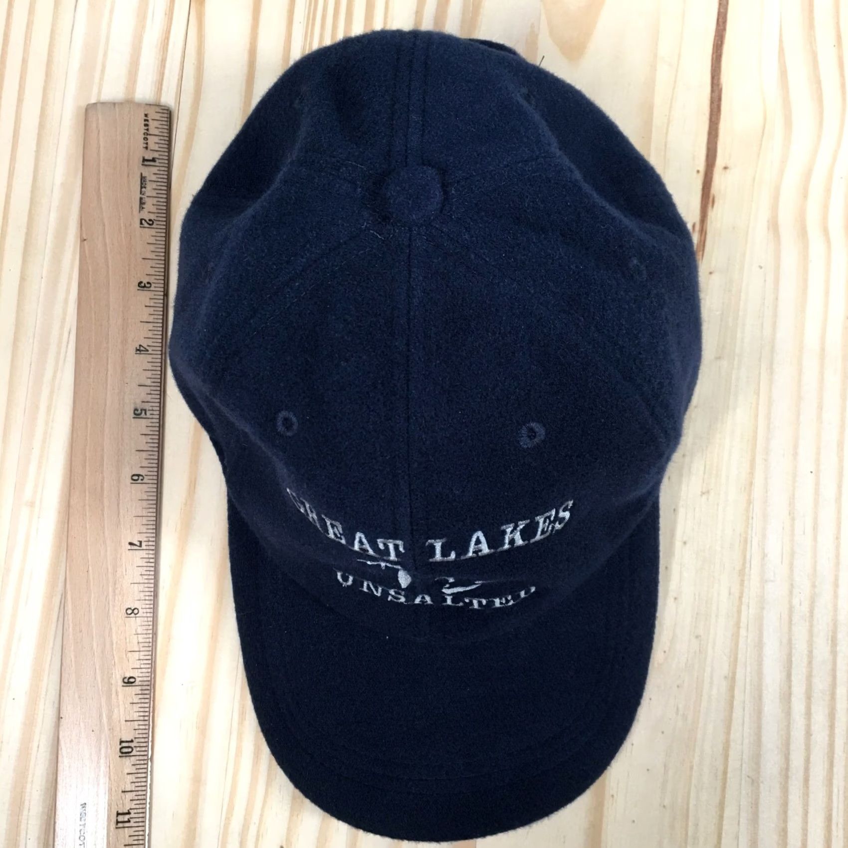 Greats Great Lakes Unsalted Baseball Cap Blue OS Adjustable Embroidered Logo Unisex Size ONE SIZE - 4 Thumbnail