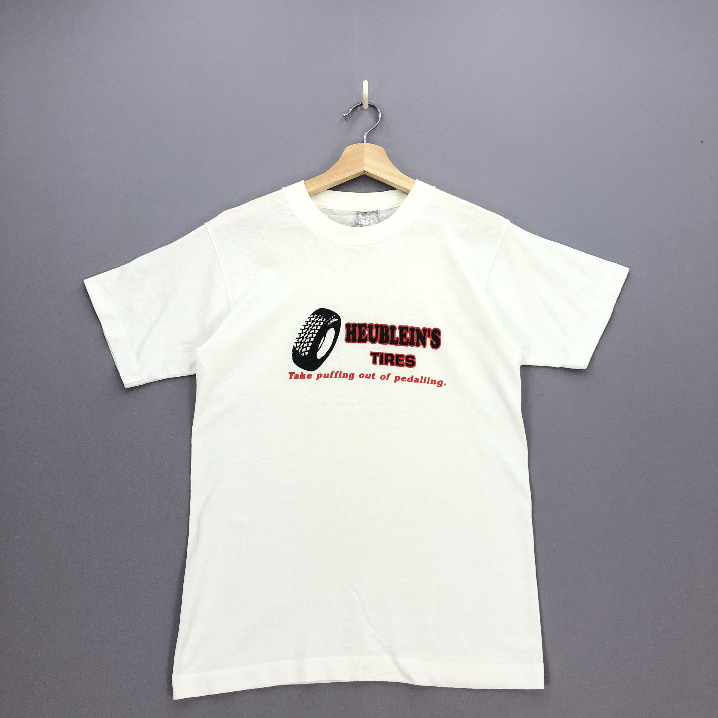Vintage Vintage 90s Heublein's Tires T Shirt American Novelty Tees Size US XS / EU 42 / 0 - 1 Thumbnail