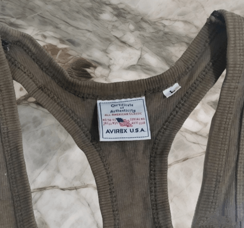 Avirex Avirex Singlet Green Army vintage Size US M / EU 48-50 / 2 - 4 Thumbnail