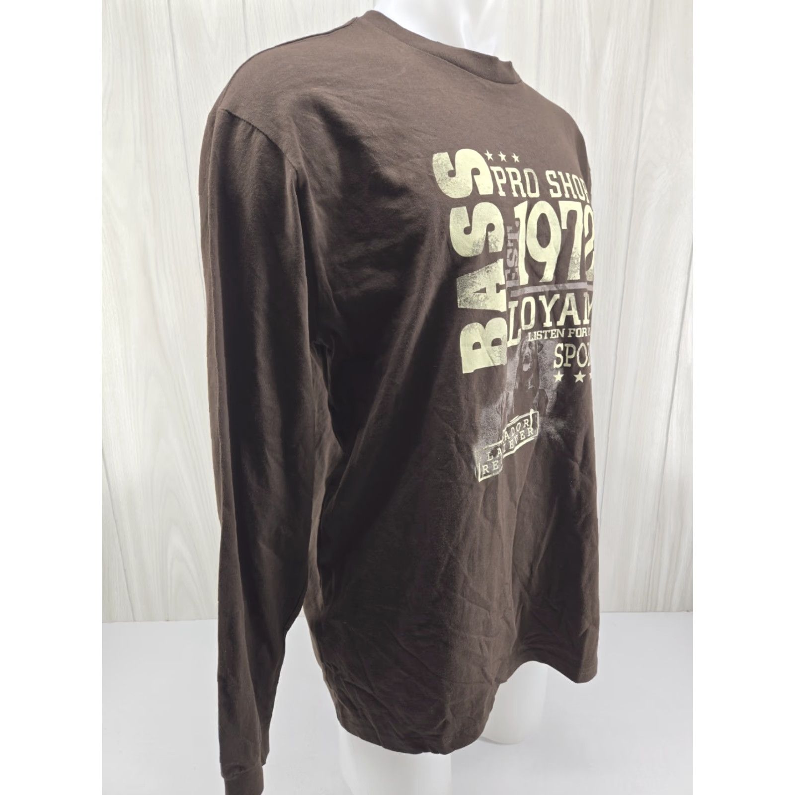 Bass Pro Shops VINTAGE Bass Pro Shops Adult Mens XL Long Sleeve T-Shirt Brown 1972 Fishing Logo Large Size US XL / EU 56 / 4 - 6 Thumbnail