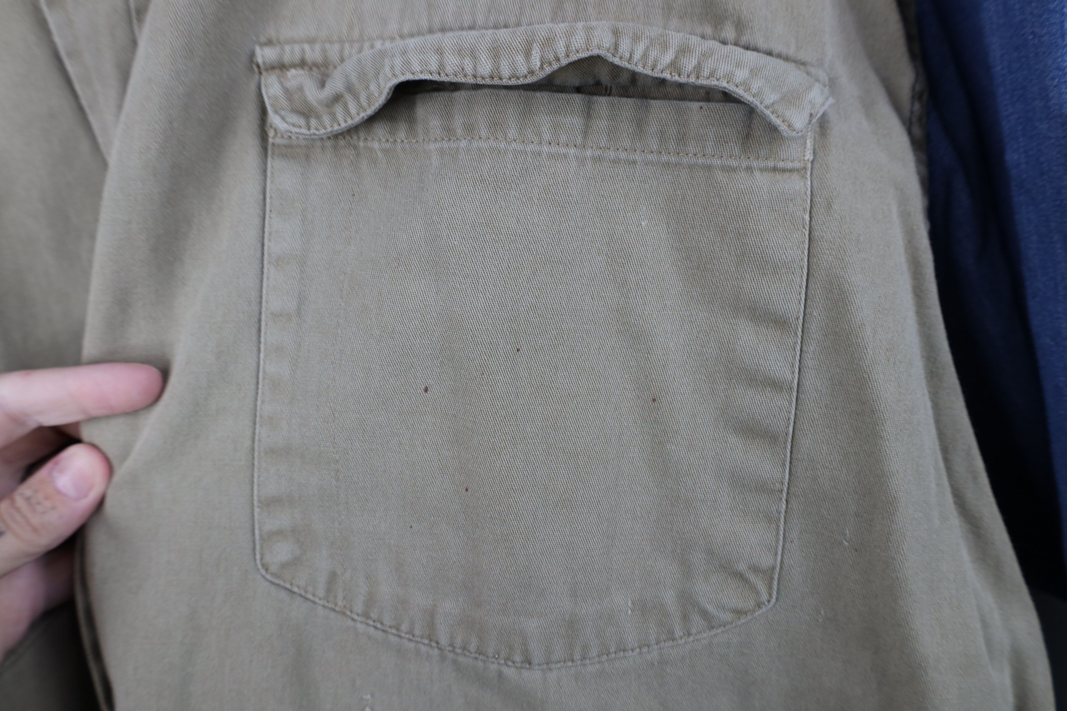 Vintage Vintage 90s Streetwear Block Denim Jean Button Down Shirt Size US XL / EU 56 / 4 - 4 Thumbnail