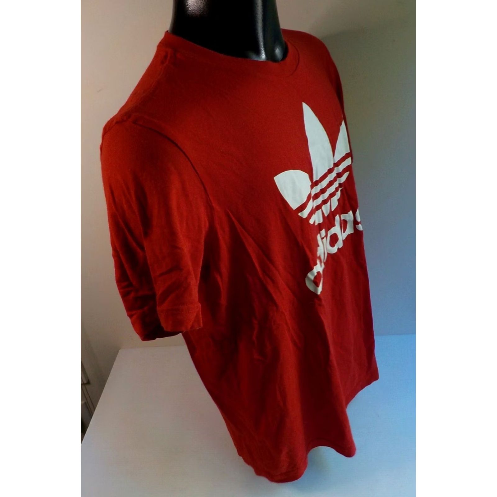 Adidas ADIDAS Trefoil Logo Short Sleeve Tee Shirt Red Organic Cotton SZ LARGE Men Crew Neck Short Sleeve Logo Size US L / EU 52-54 / 3 - 3 Thumbnail