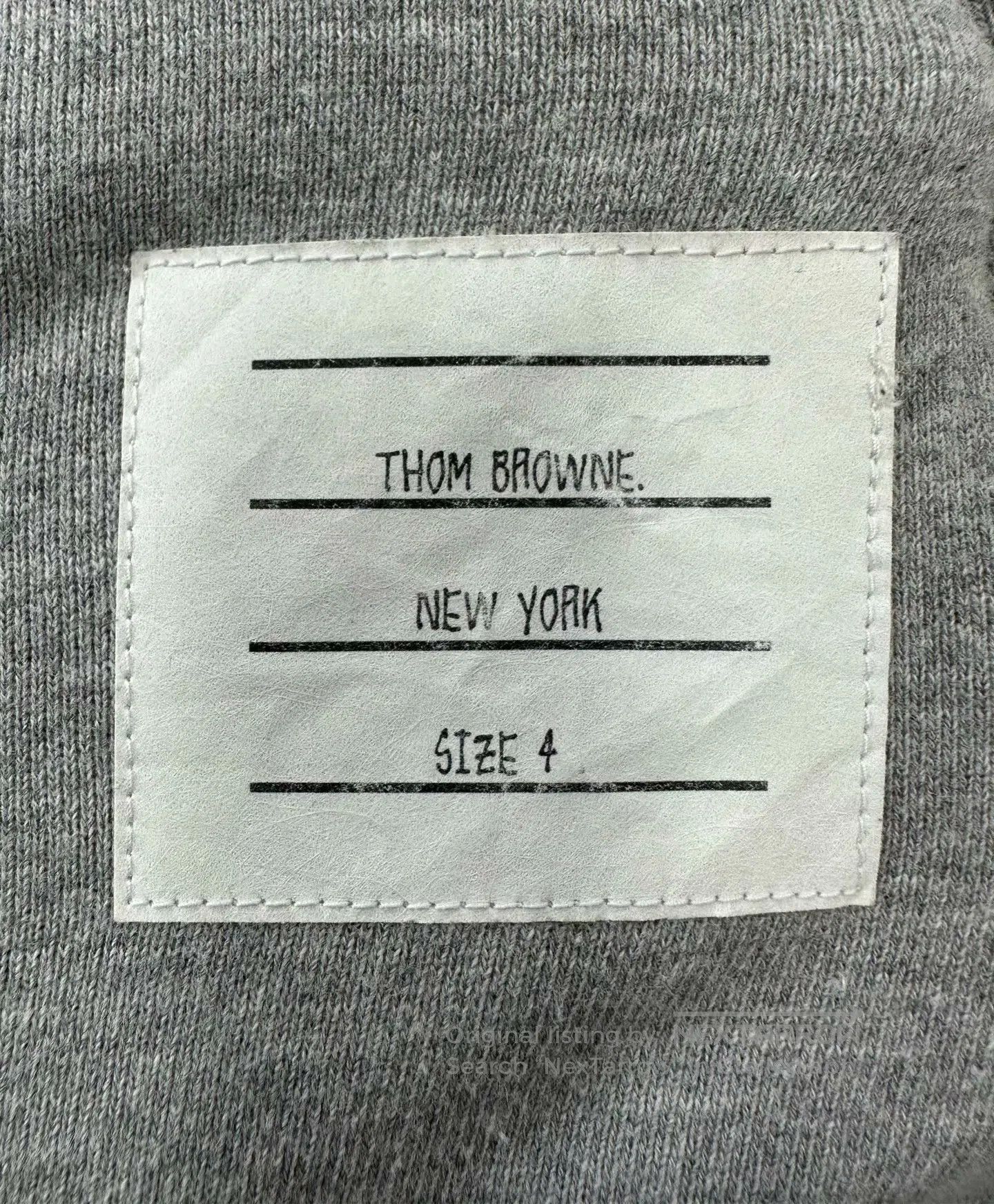 Thom Browne Thom Browne Gray Classic Four Stripe Zip-up Hooded Sweatsh Size US XL / EU 56 / 4 - 5 Thumbnail