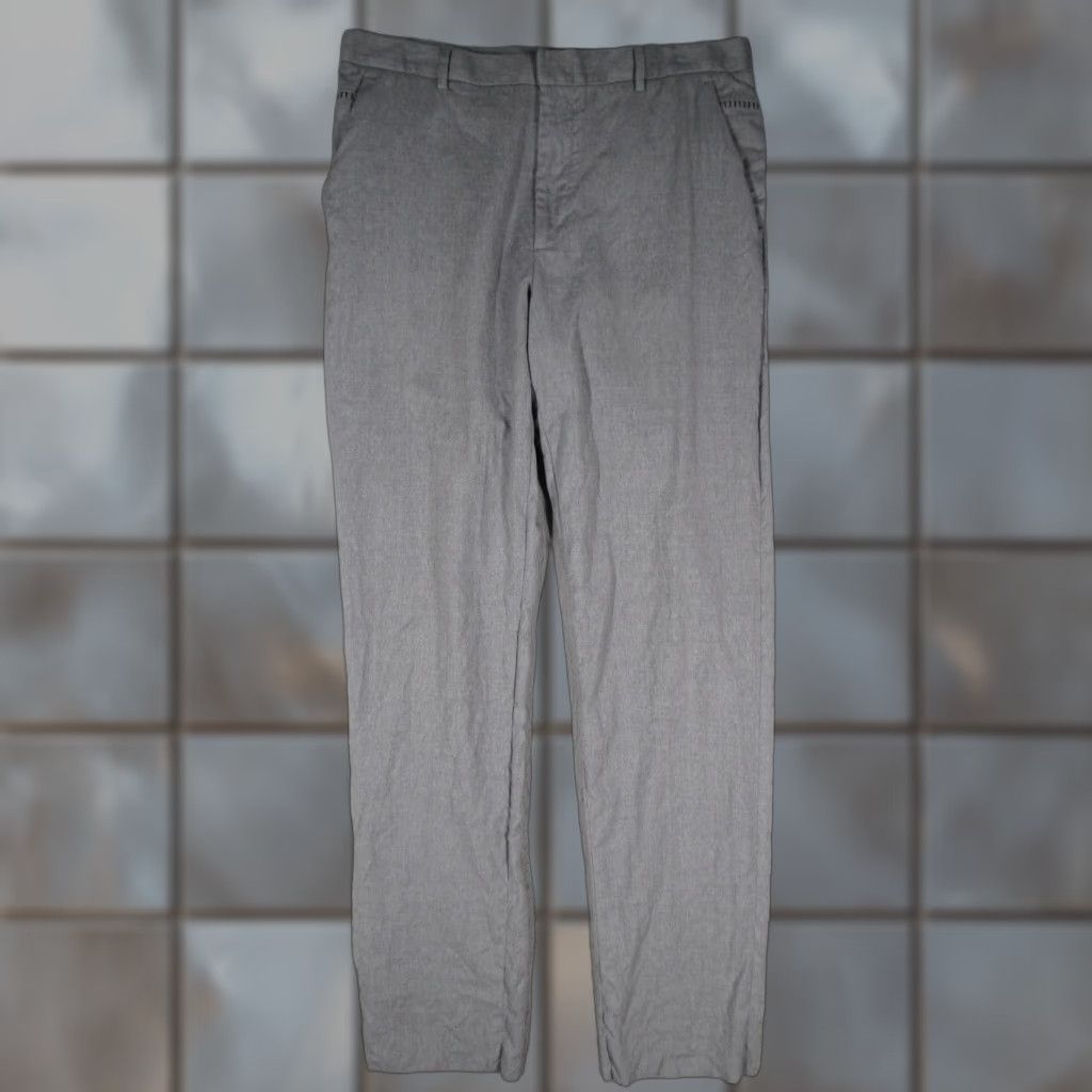 Versus VINTAGE Versus Gianni Versace Dress Pants Mens 36 Gray Virgin Wool Trousers Y2K Retro Size US 36 / EU 52 - 1 Thumbnail