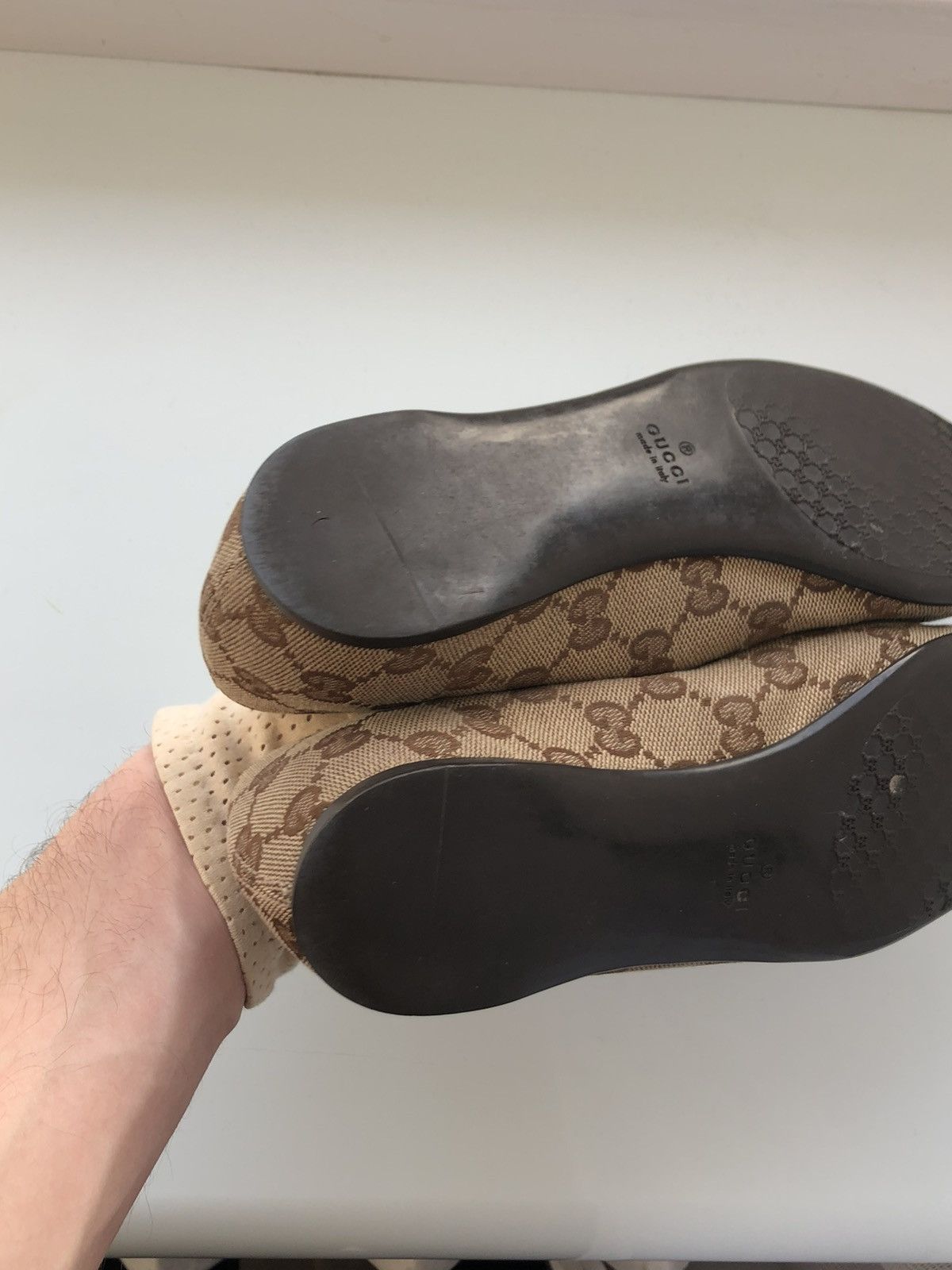 Gucci × Vintage Vintage Gucci monogram ballet flat Size US 5 / IT 35 - 21 Thumbnail