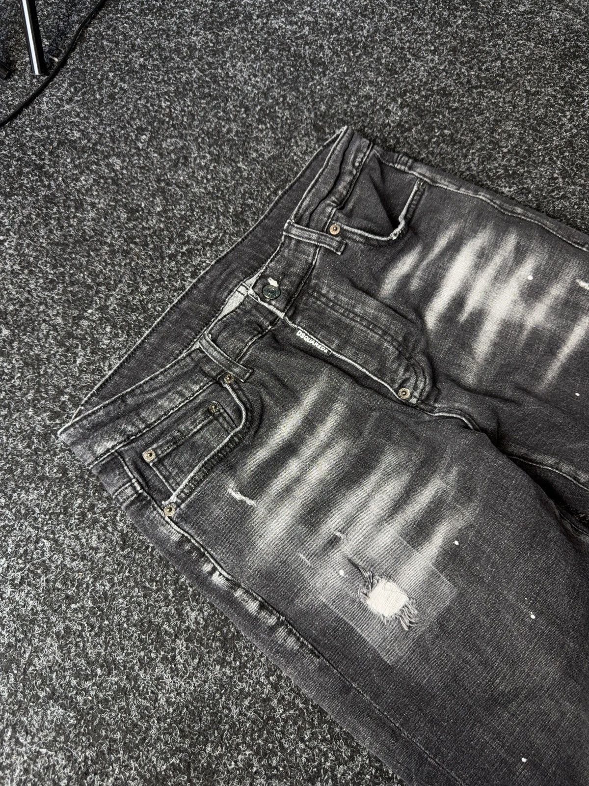 Dsquared2 Retro Dsquared2 Y2K Distressed Black Grey Jeans Size 48 Size US 32 / EU 48 - 6 Thumbnail