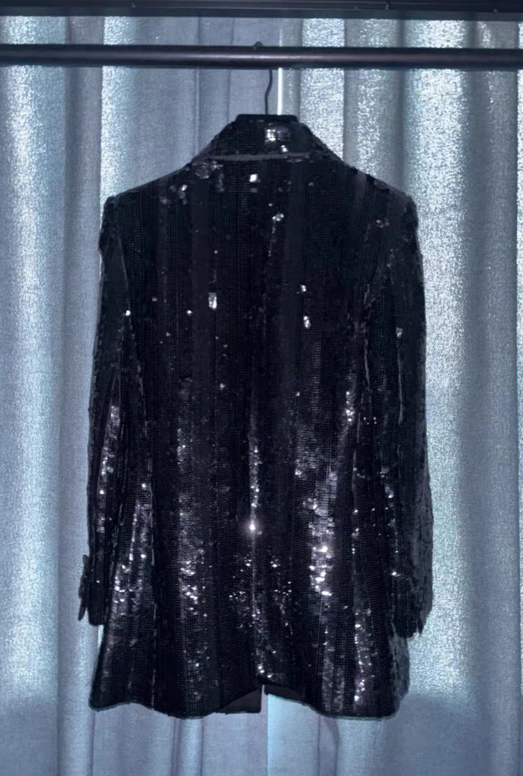 Saint Laurent Paris Saint Laurent SLP 2020SS Double-Breasted Black Scale Blazer Size XS / US 0-2 / IT 36-38 - 2 Thumbnail