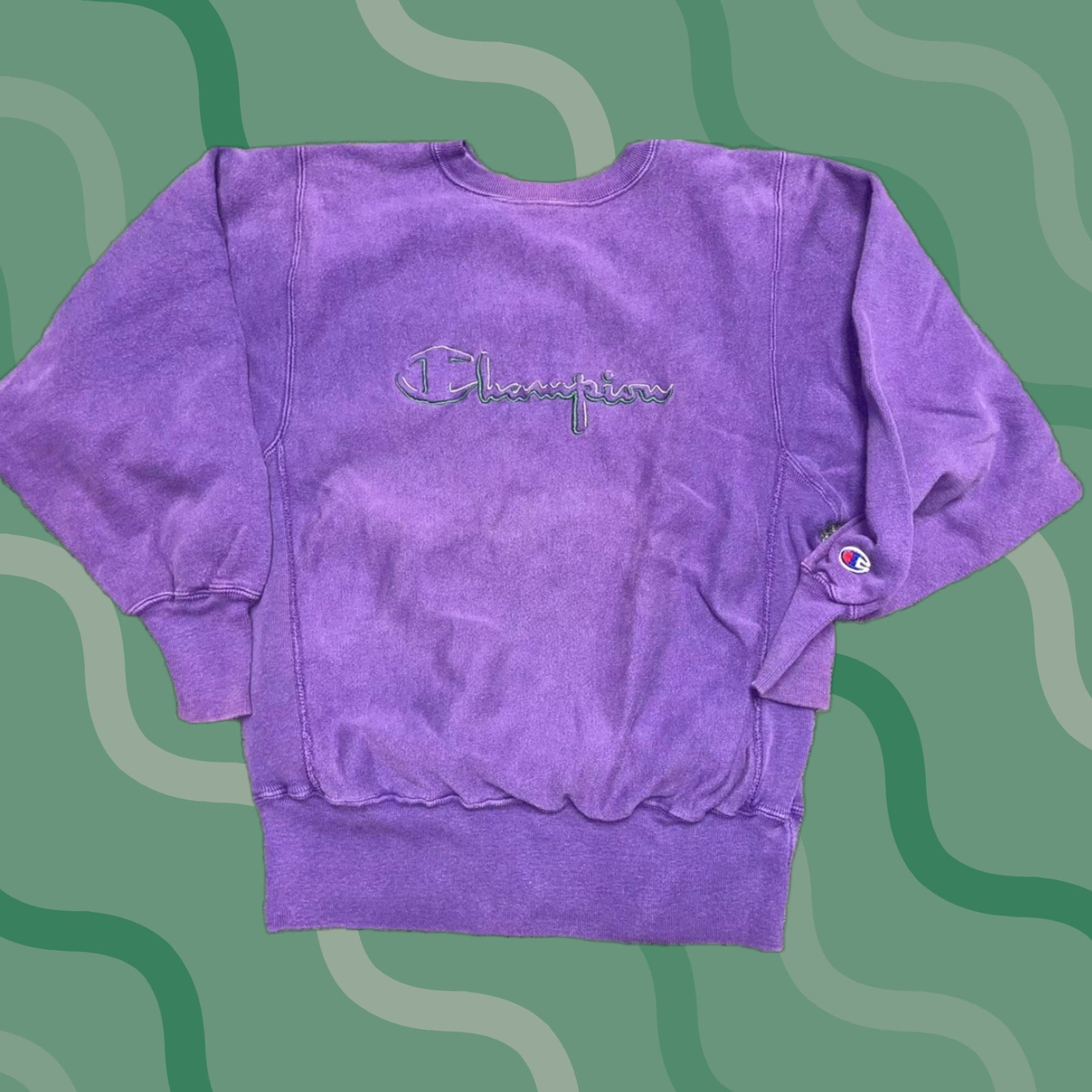 Champion VINTAGE Champion Sweatshirt Mens M Reverse Weave USA Made 90s Purple Size US M / EU 48-50 / 2 - 1 Thumbnail