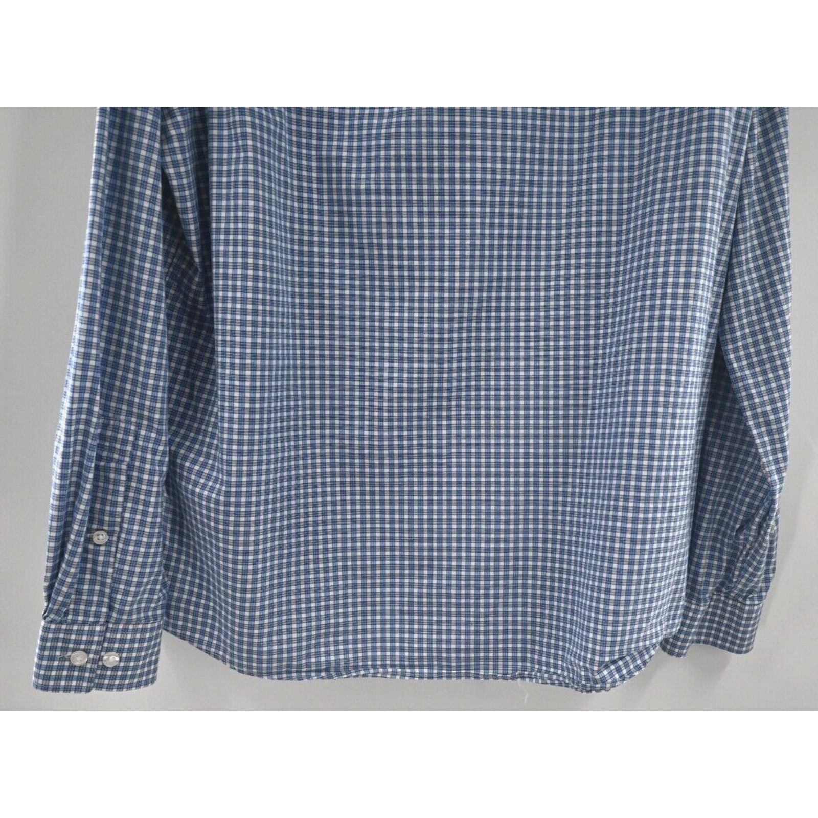 Michael Kors Michael Kors Regular Fit Stretch 16 1/2 34/35 Blue Check L Size US L / EU 52-54 / 3 - 11 Thumbnail