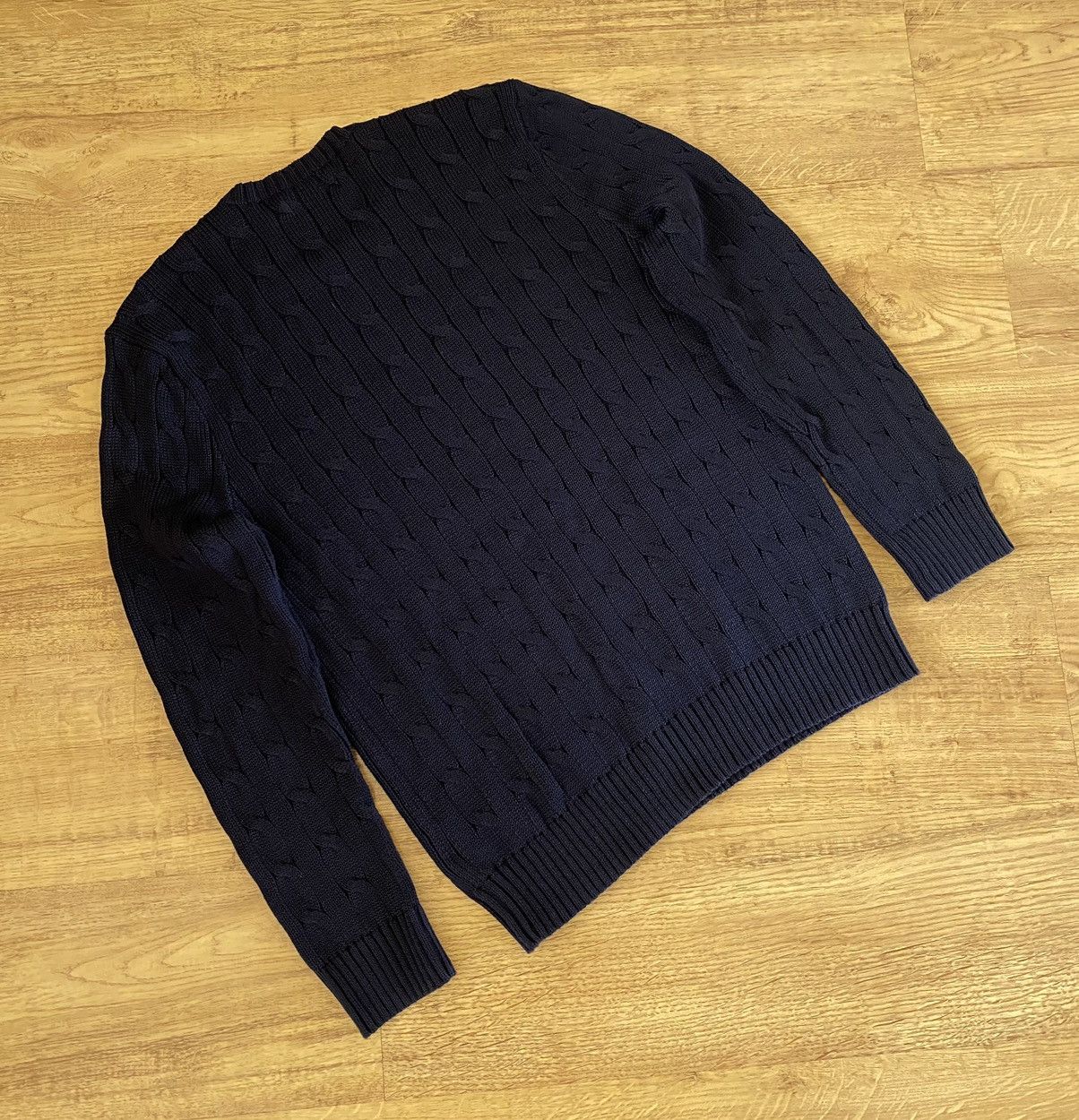 Polo Ralph Lauren Polo Ralph Lauren Cable Knit Sweater x Luxury x Old Money Size US M / EU 48-50 / 2 - 5 Thumbnail