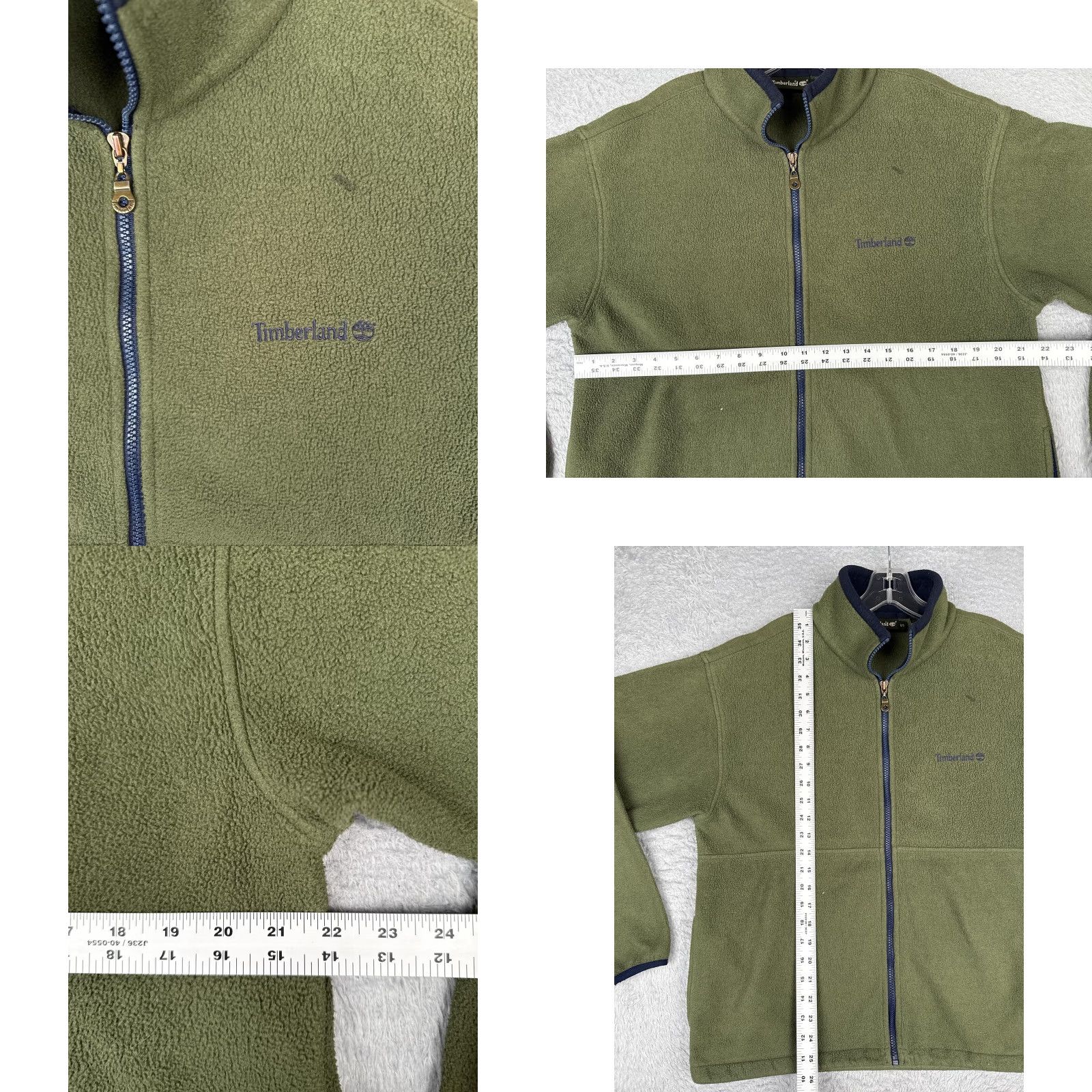 Timberland Timberland Fleece Jacket Mens Small Green Full Zip Pockets USA Outdoor Hiking Size US S / EU 44-46 / 1 - 8 Thumbnail