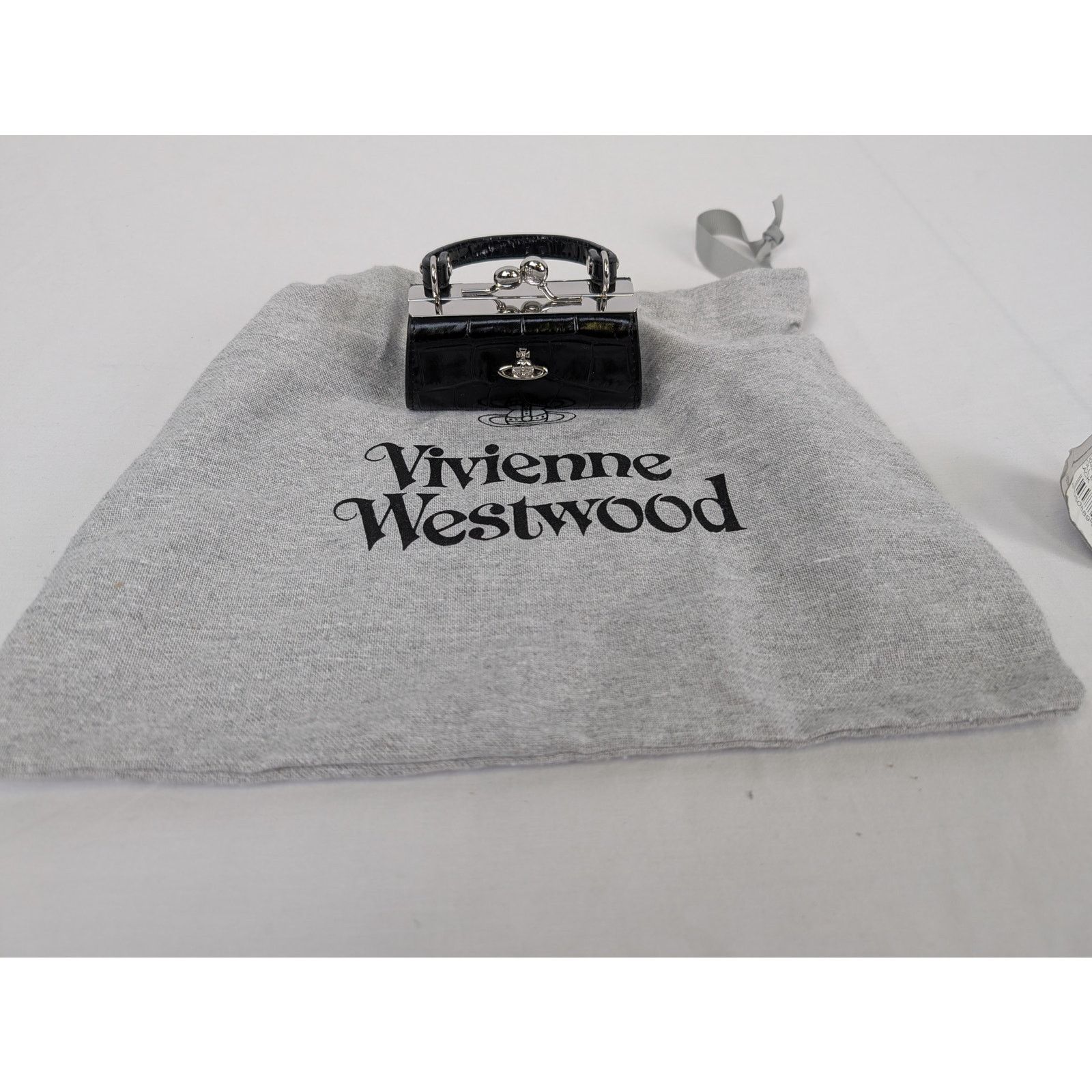 Vivienne Westwood o1rshd1 Size: OS / Crocodile Doll Bag in Black Size ONE SIZE - 11 Thumbnail