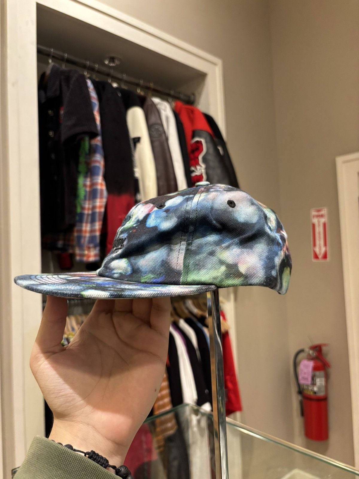 Supreme Supreme x Liberty Black Tie Dye 6 Panel Hat Size ONE SIZE - 2 Thumbnail