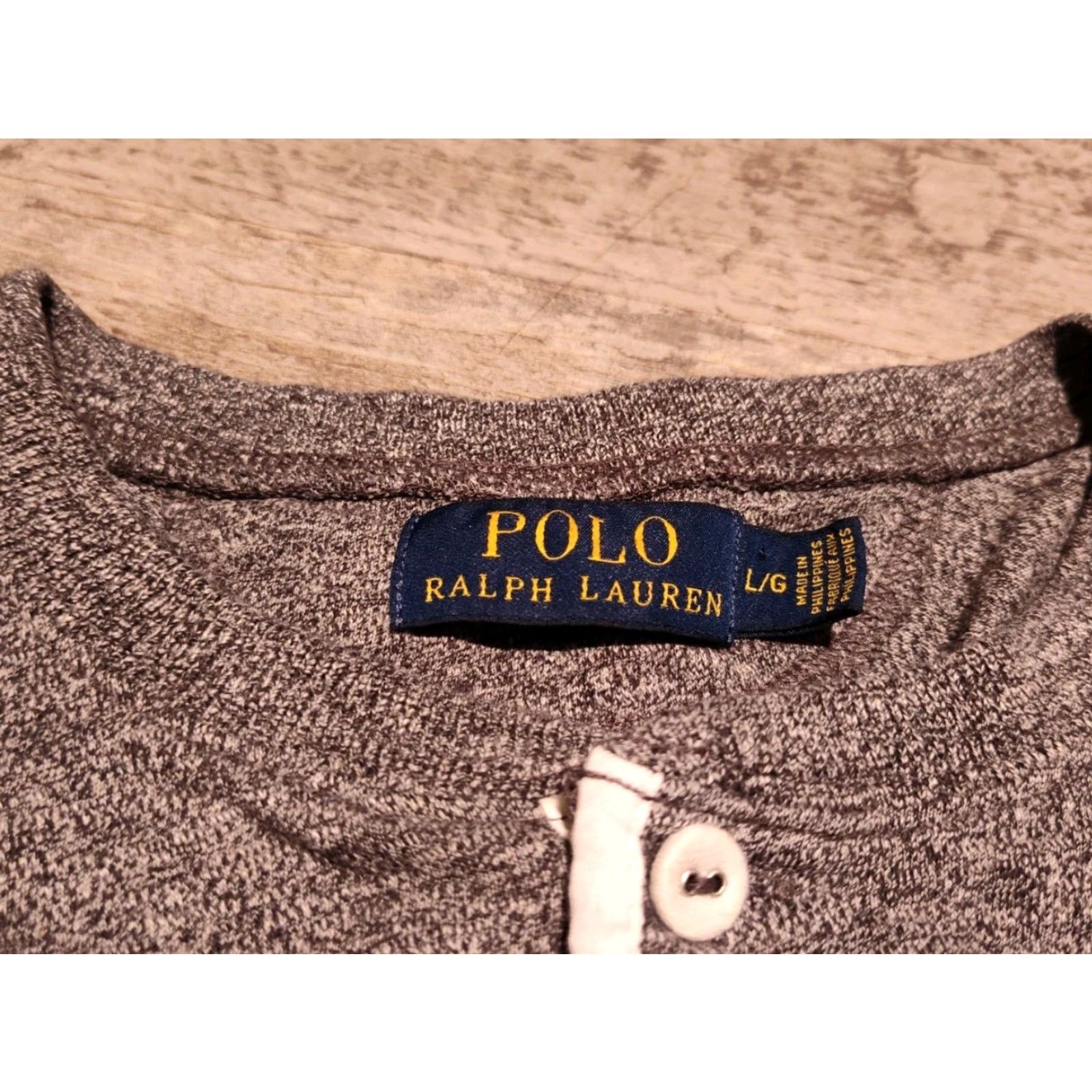 Ralph Lauren Polo Ralph Lauren Guide Shirt Men L Long Sleeve Crew Neck Heathered Gray Classic Size US L / EU 52-54 / 3 - 4 Thumbnail