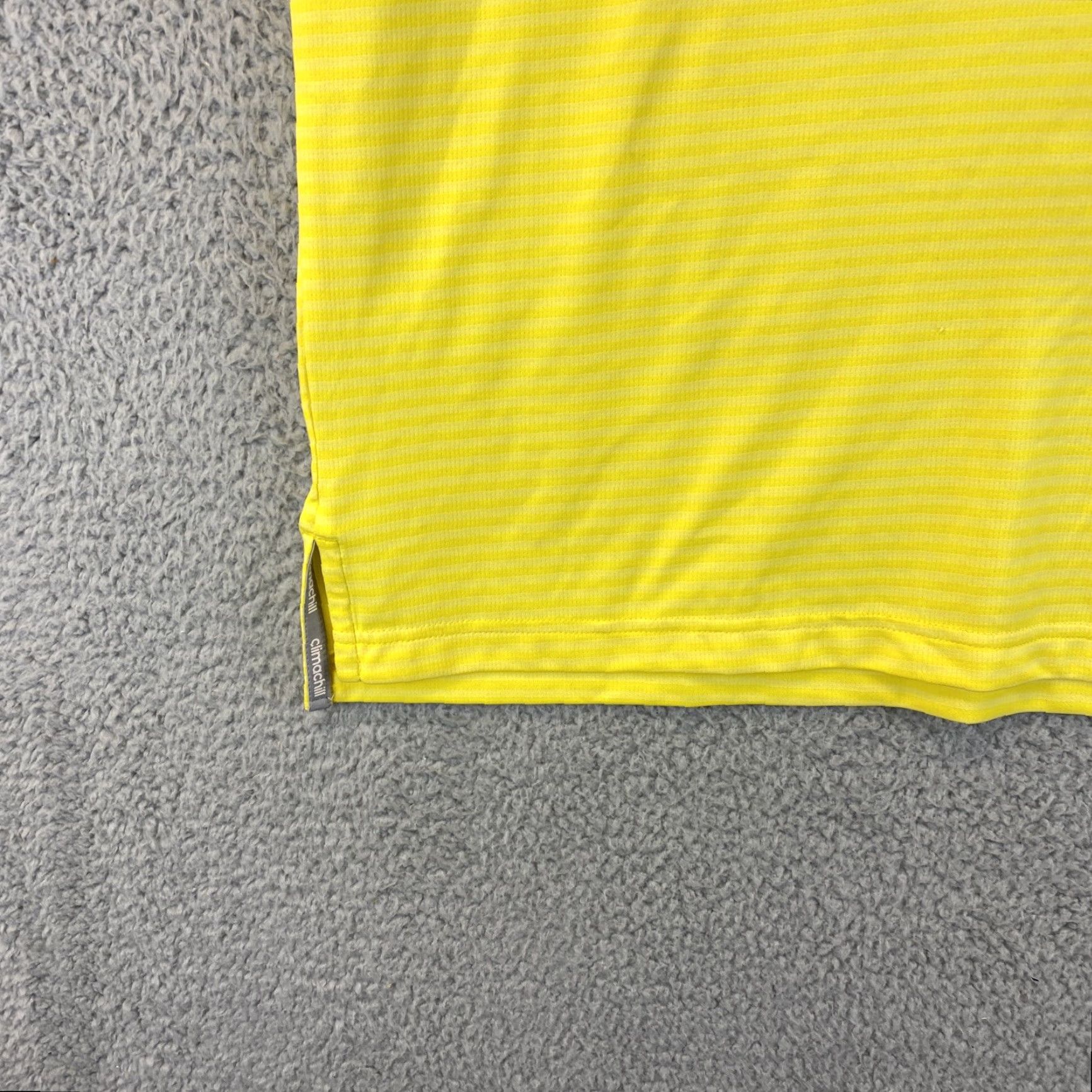 Adidas adidas Polo Golf Mens Shirt Short Sleeve Size L Yellow 65-18 Size US L / EU 52-54 / 3 - 5 Thumbnail