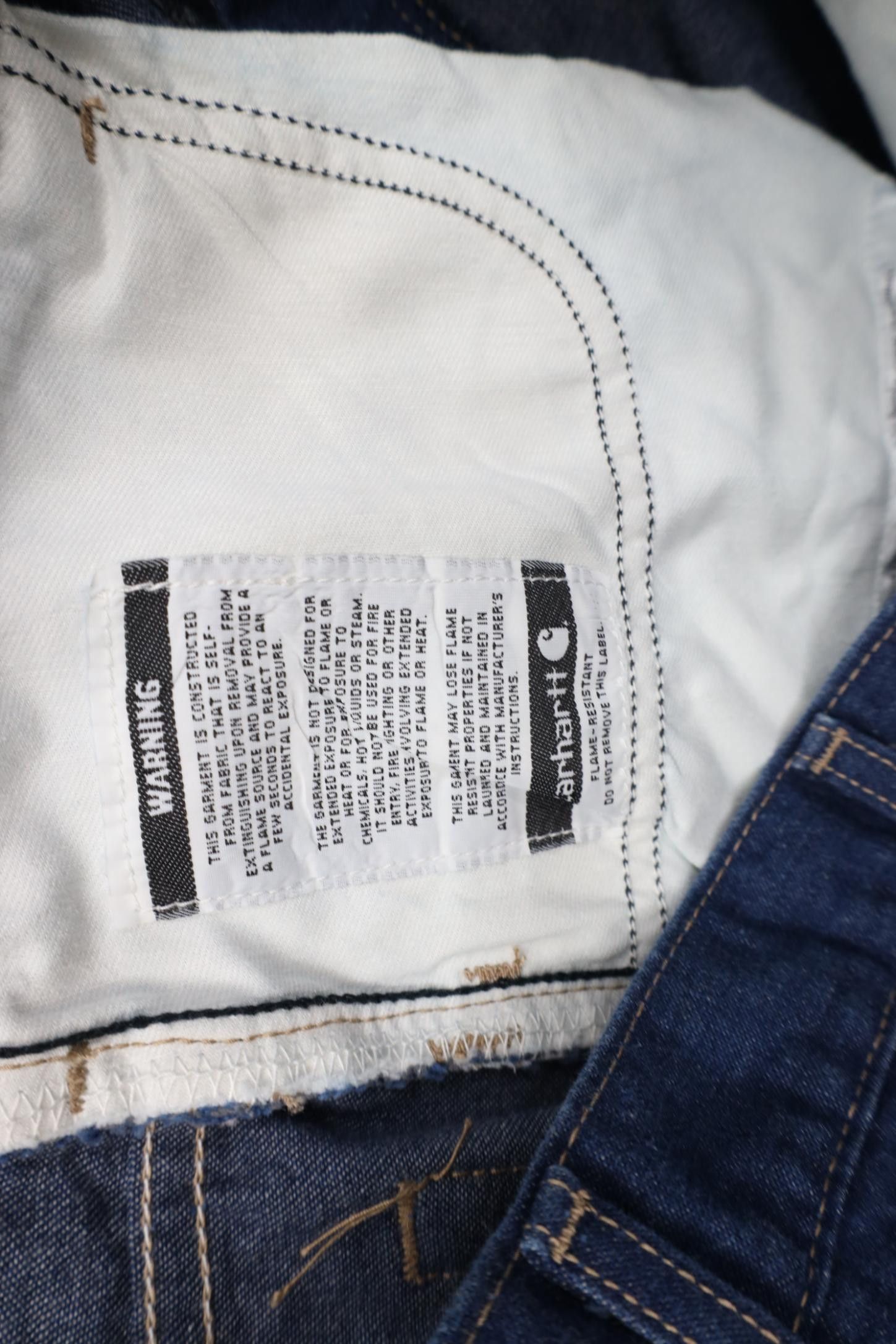 Carhartt Carhartt FR Resistant Workwear Wide Leg Denim Jeans USA Size US 36 / EU 52 - 9 Thumbnail