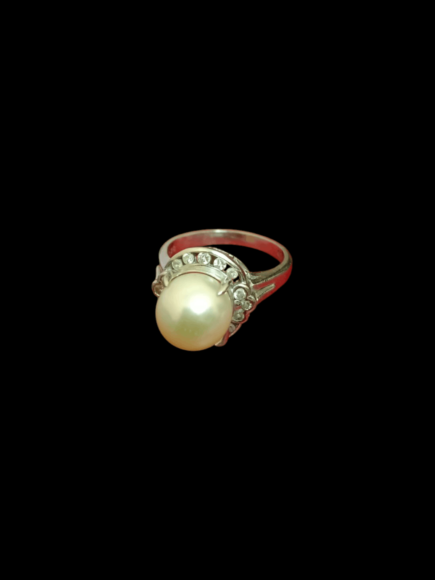 Avant Garde x Jewelry Pearl Diamond 0.28 Pt900 Platinum in Silver, Women's