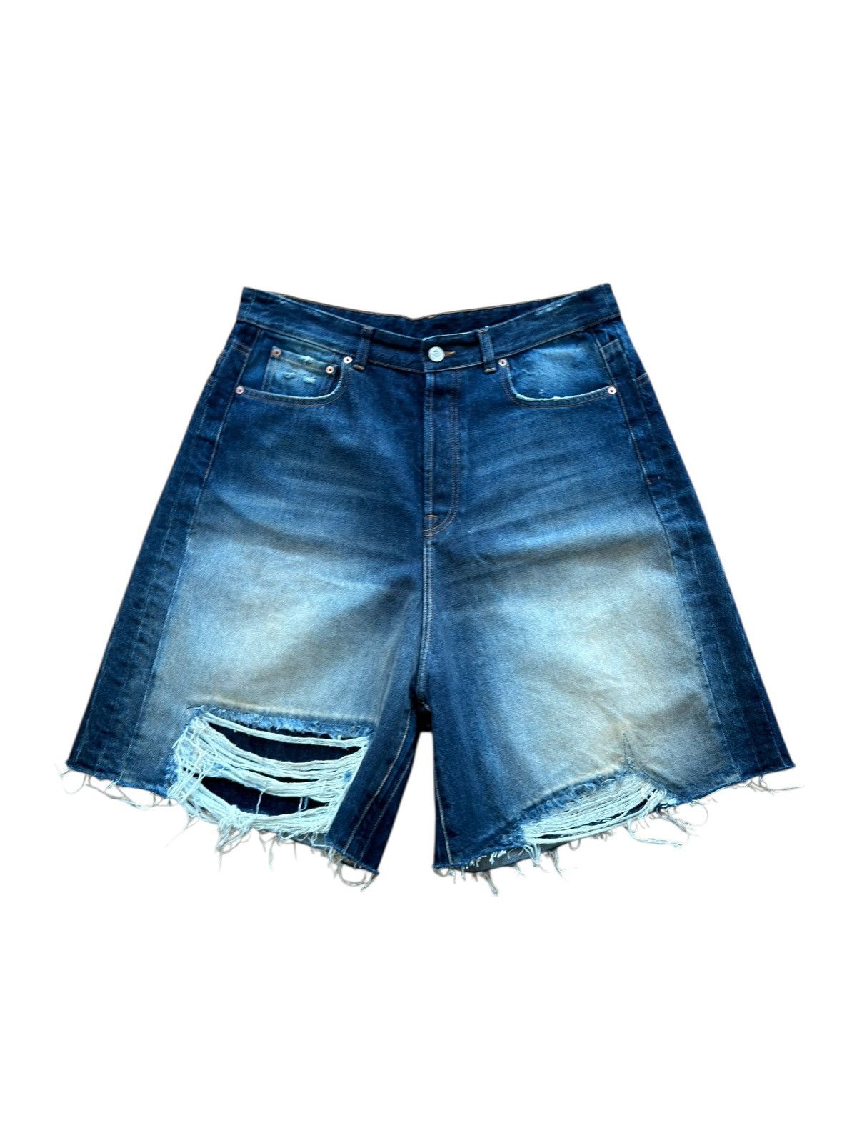 Vetements *RARE* GVASALIA VETEMENTS DENIM BAGGY DISTRESSED SHORT Size US 36 / EU 52 - 9 Thumbnail