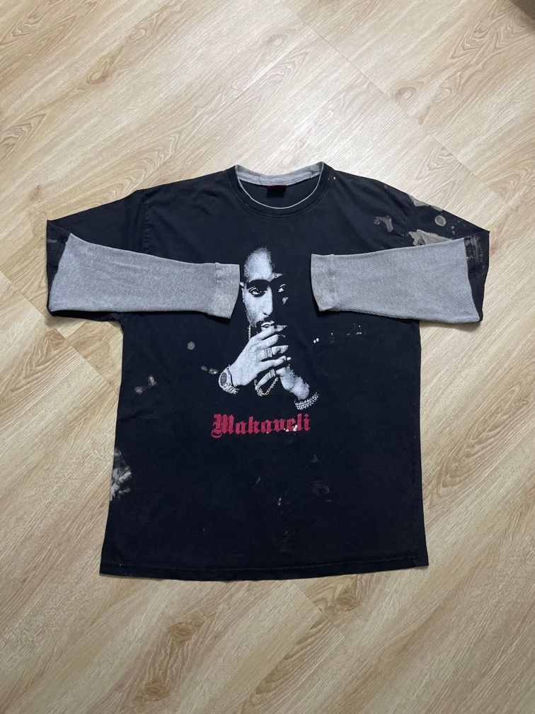 Makaveli × Rap Tees × Vintage Vintage Acid wash Makaveli Tupac Shakur Size US XXL / EU 58 / 5 - 1 Thumbnail