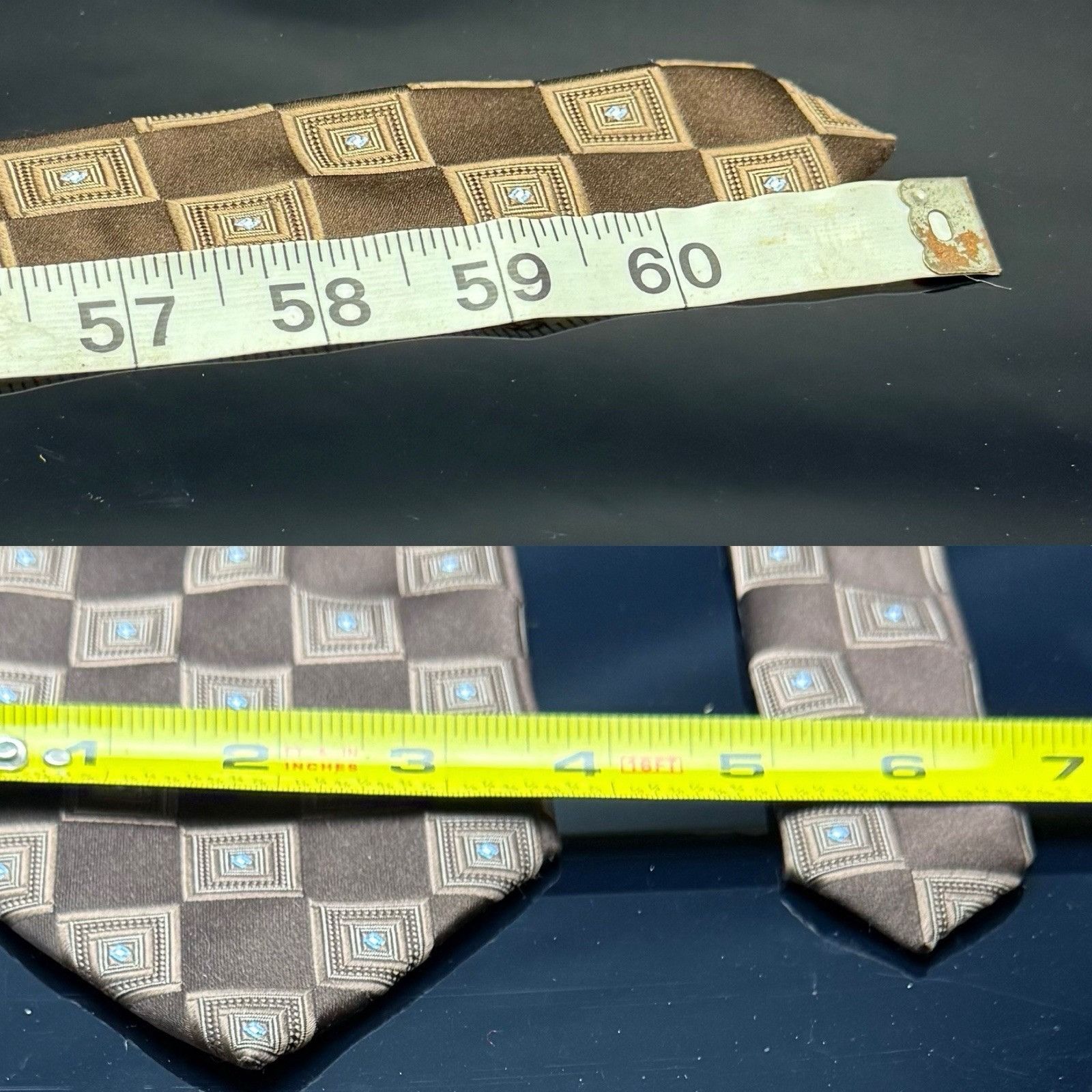 Donald Trump Donald Trump Signature Collection Neutral Brown Silk Necktie Size ONE SIZE - 3 Thumbnail