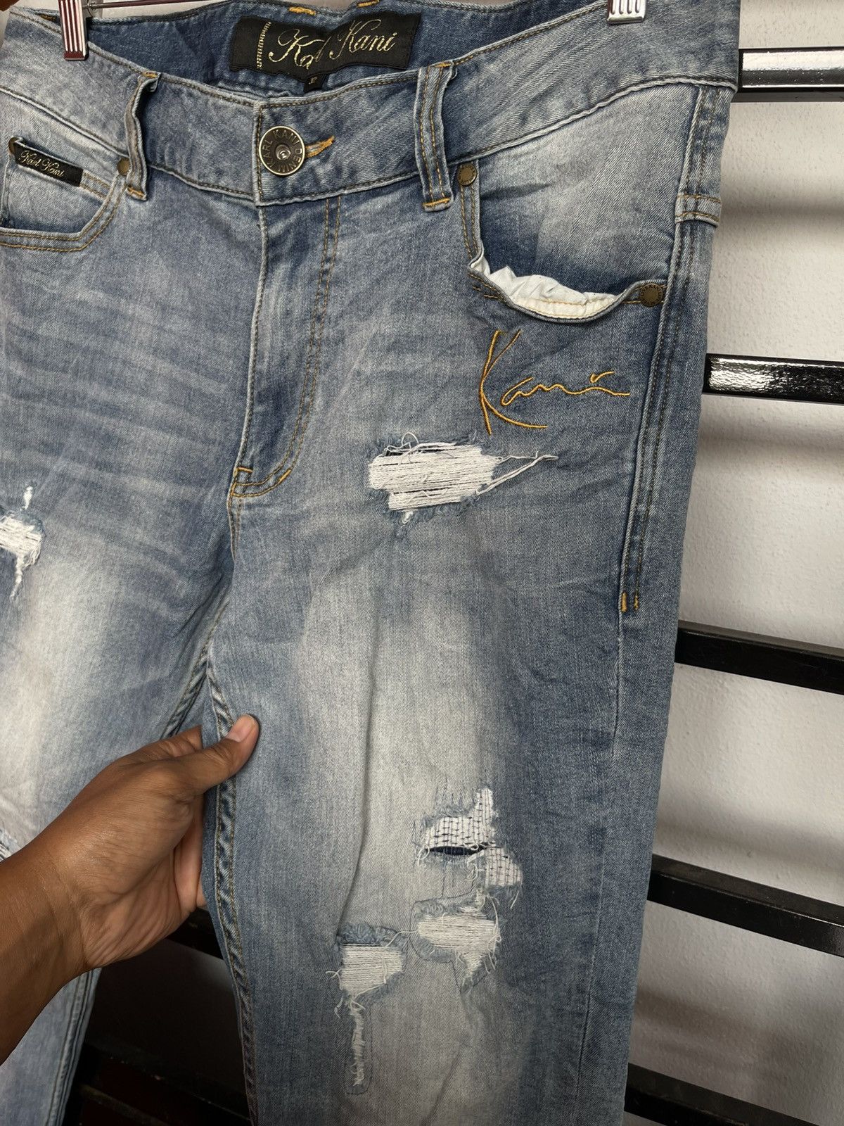 Karl Kani Distressed Repaired Karl Kani Jeans Size US 32 / EU 48 - 5 Thumbnail
