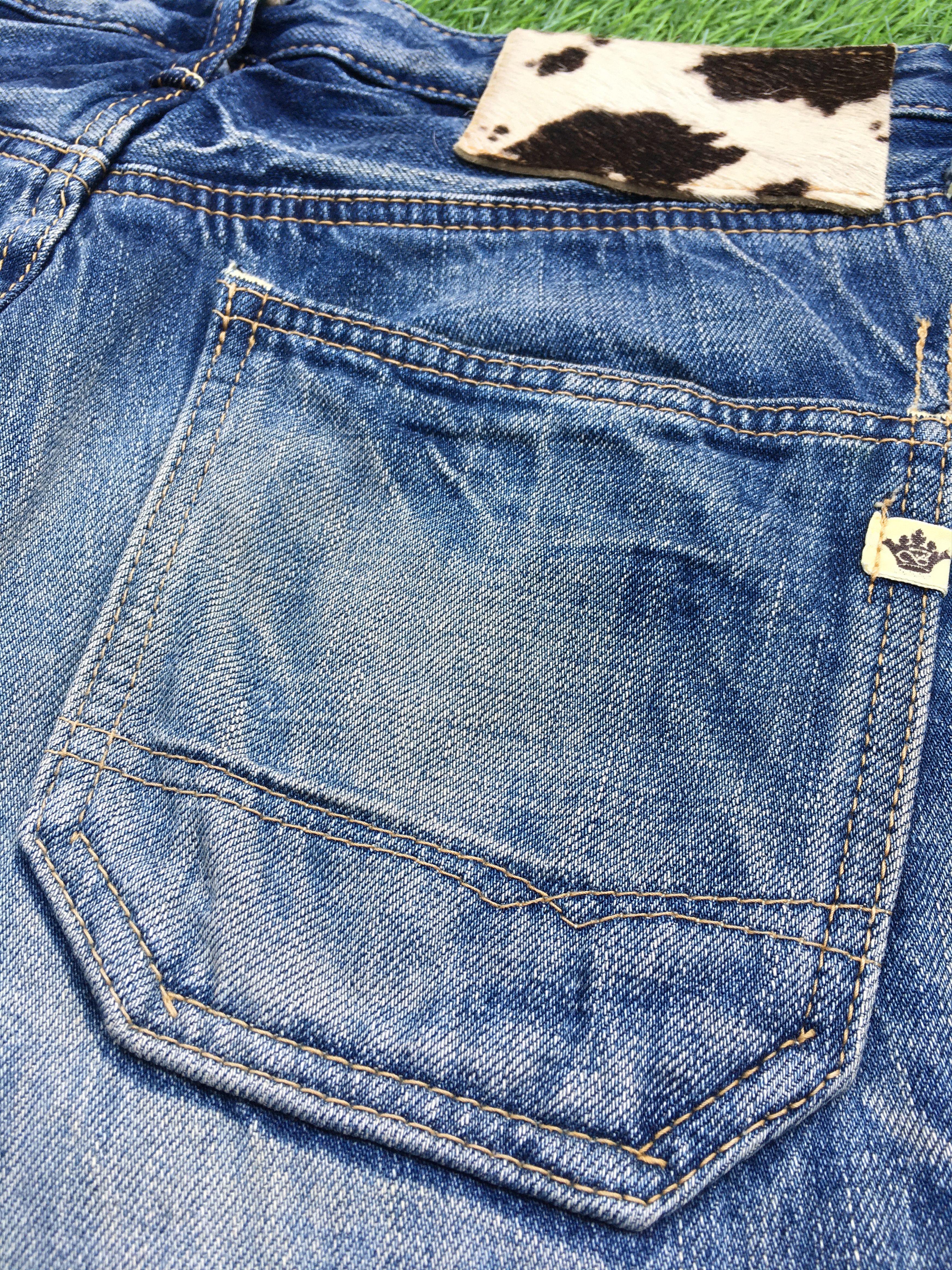 Japanese Brand Low Rise Distressed Bootcut Jeans #D1356 Size US 28 / EU 44 - 11 Thumbnail
