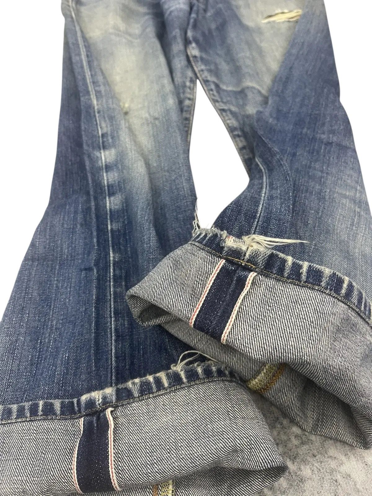 Edwin Vintage Edwin 505X Selvedge Jeans - Distressed Size US 33 - 15 Thumbnail