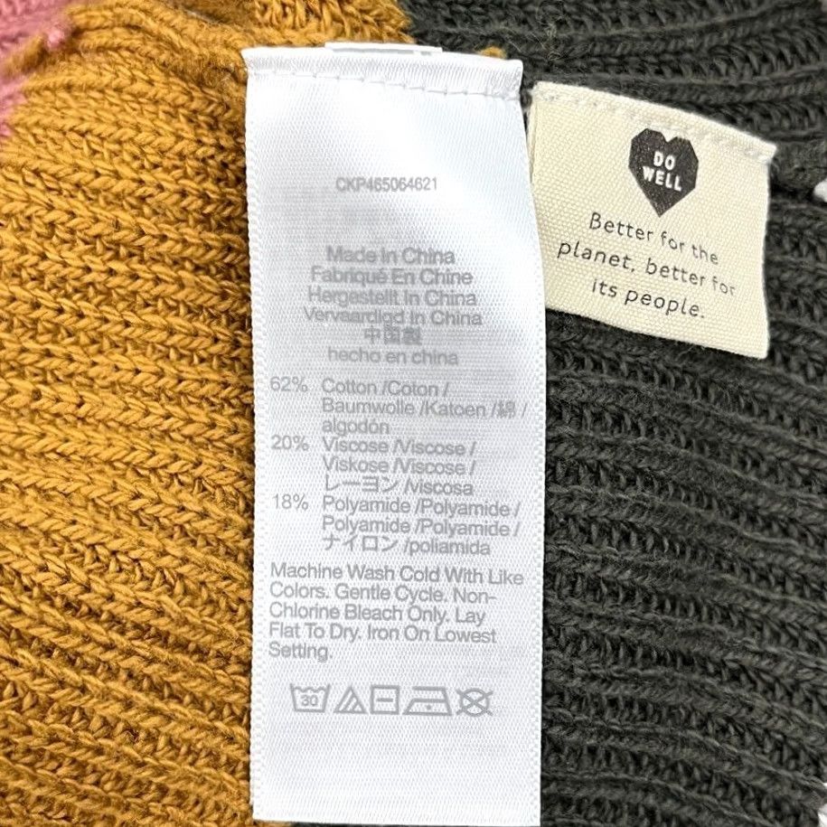Madewell Madewell Thompson Sweater Womens L Oversized Walton Striped Patch Pocket Preppy Pullover Knit Crew Neck Multicolor Size L / US 10 / IT 46 - 7 Thumbnail