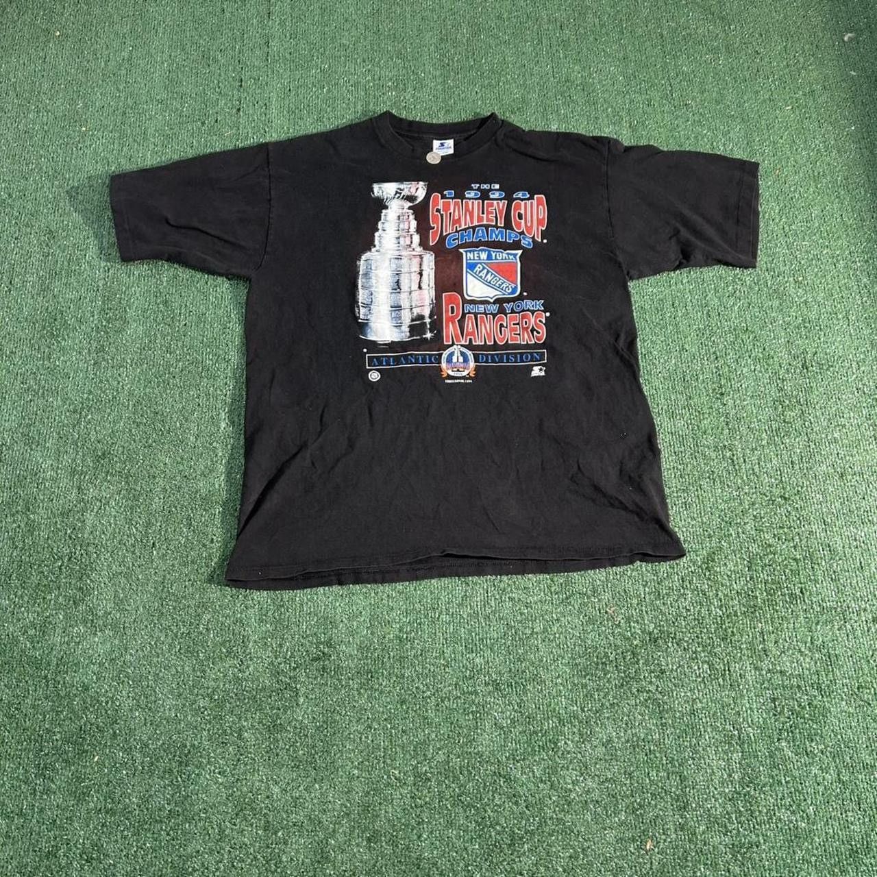 Starter 1994 New York Rangers Stanley Cup Final vintage black tshirt Size US XL / EU 56 / 4 - 1 Thumbnail